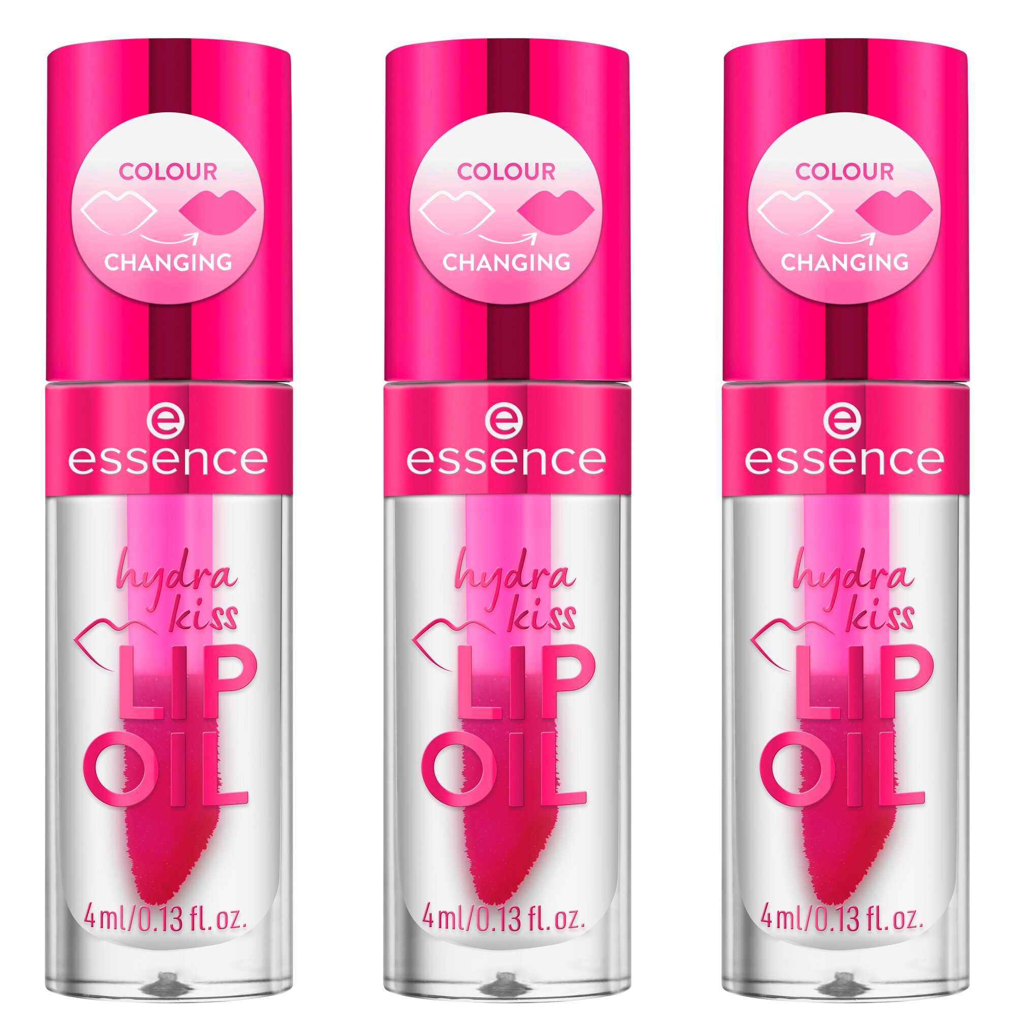 Essence Lipgloss »hydra kiss LIP OIL«, (Set, 3 tlg.)