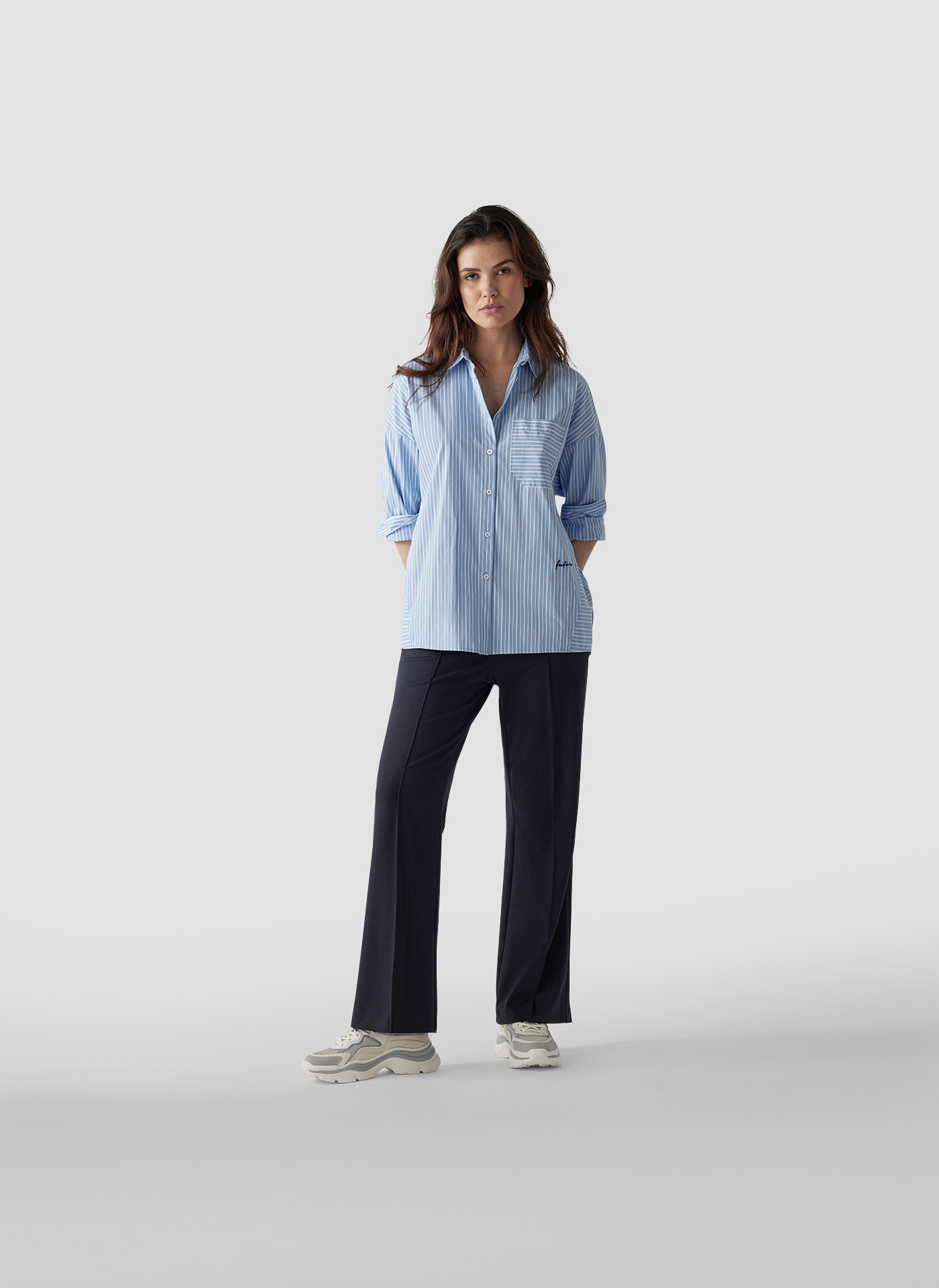 LeComte Klassische Bluse »LeComte Gestreifte Bluse mit Oversized-Schnitt«