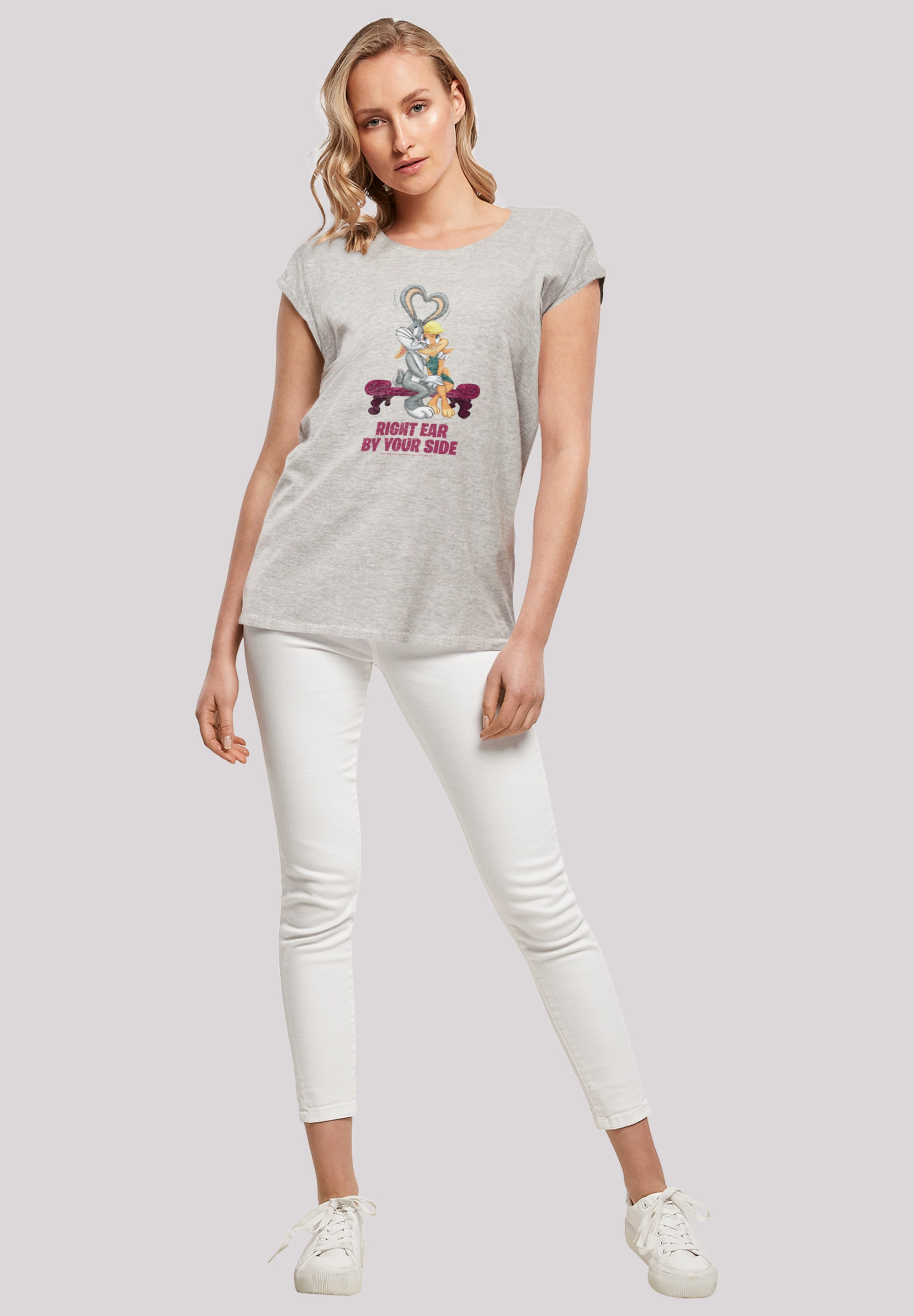 F4NT4STIC T-Shirt »Looney Tunes Bugs And Lola Valentine's Cuddle«, Print