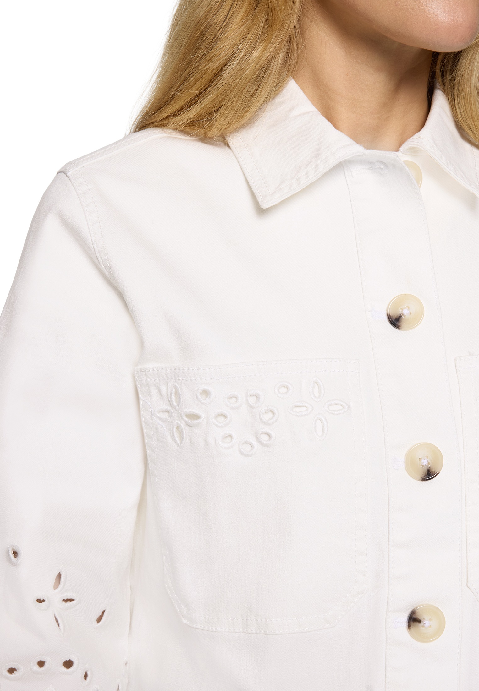 Zero Jackenblazer »Damen mit Lochmuster« Lochstickerei