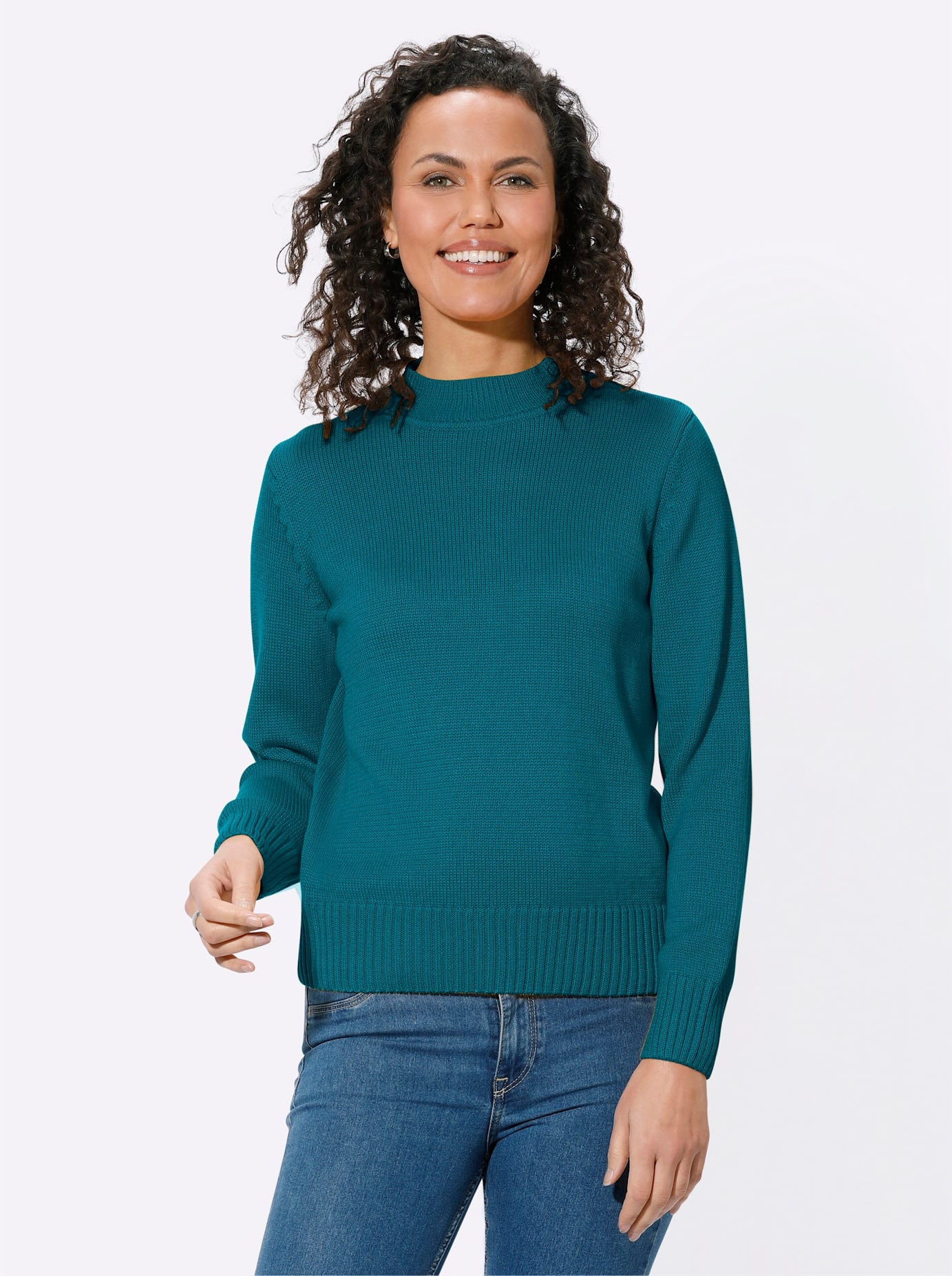 Casual Looks Stehkragenpullover "Pullover" günstig online kaufen