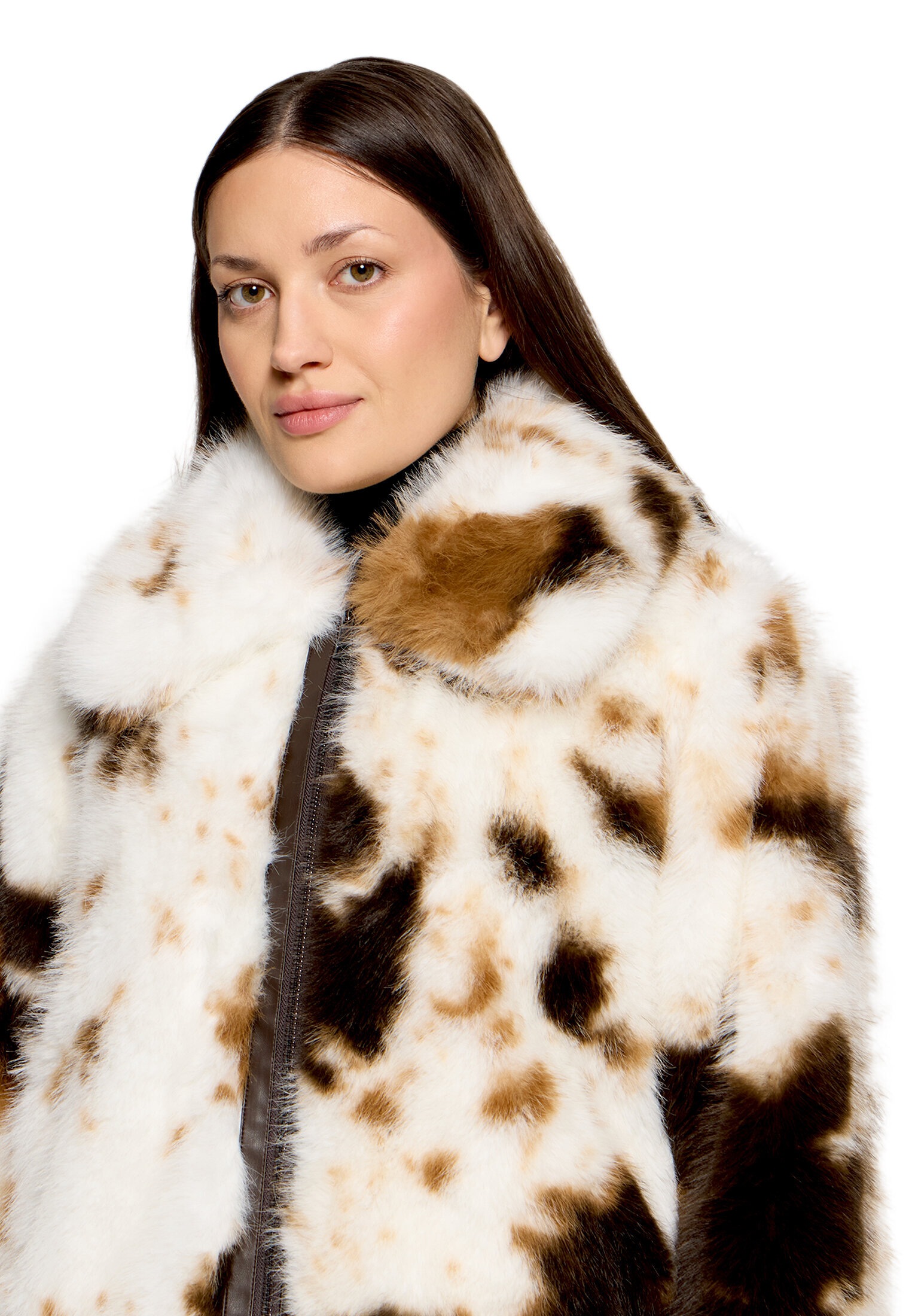 Amber & June Plüschjacke »Damen mit Taschen«