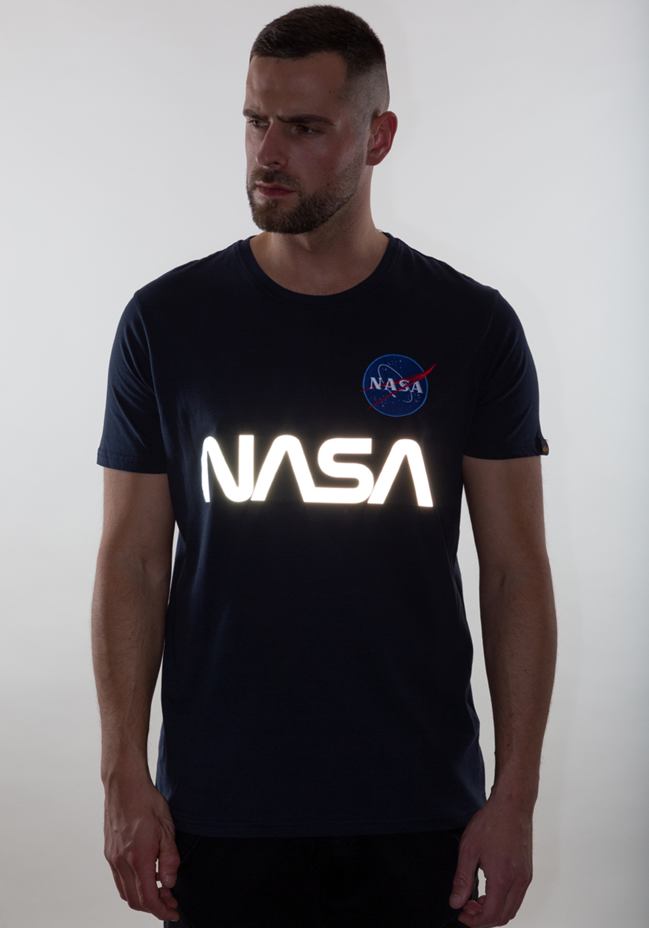 Thumbnail - Alpha Industries T-Shirt "ALPHA INDUSTRIES Men - T-Shirts NASA Reflective T"