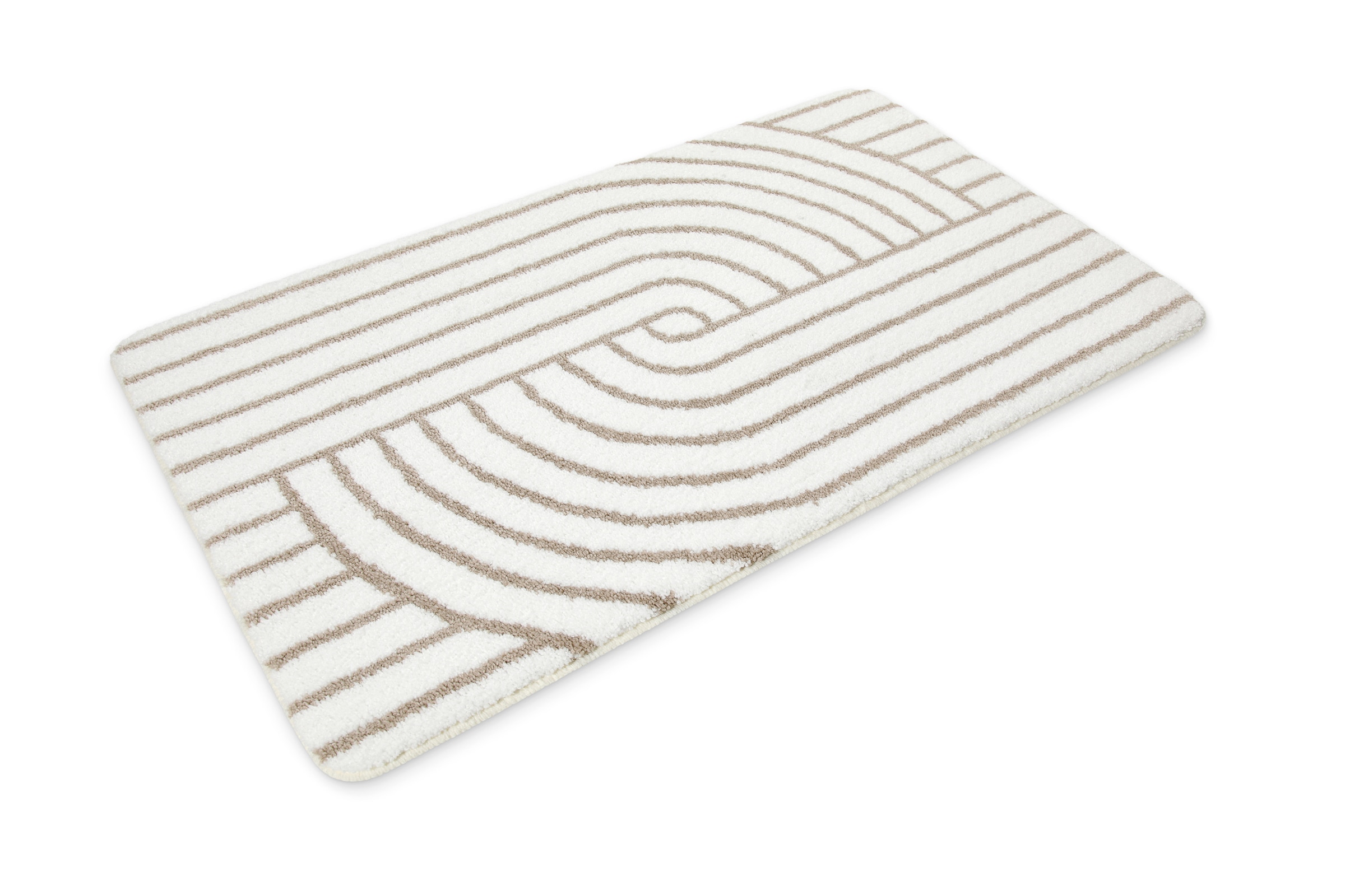 Wecon home Basics Badematte »Hilda«, waschbar, rutschfest, strapazierfähig, pflegeleicht mit Retro Muster