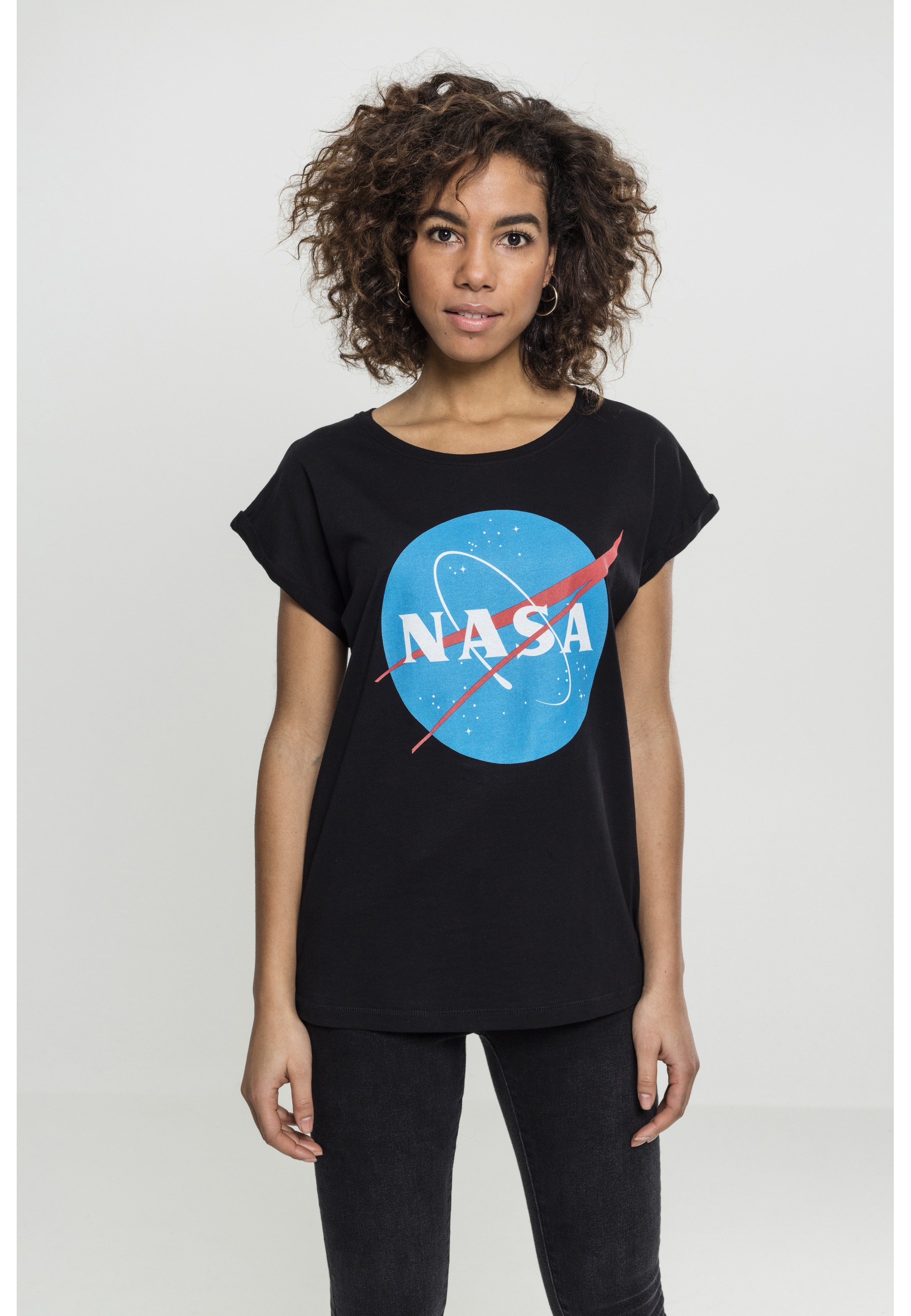MisterTee T-Shirt »MisterTee Damen Ladies NASA Insignia Tee« 1 Stk.