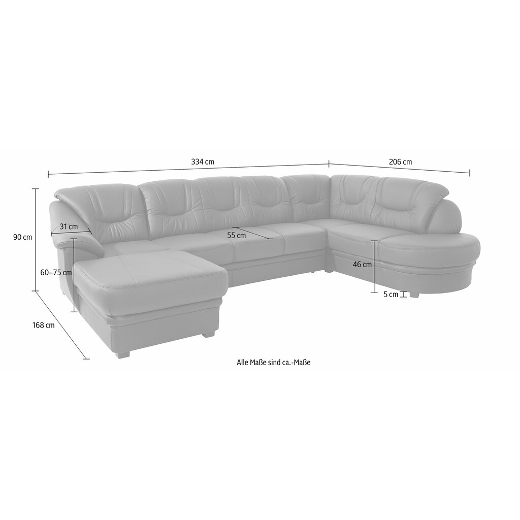 sit&more Wohnlandschaft »Savoni U-Form«