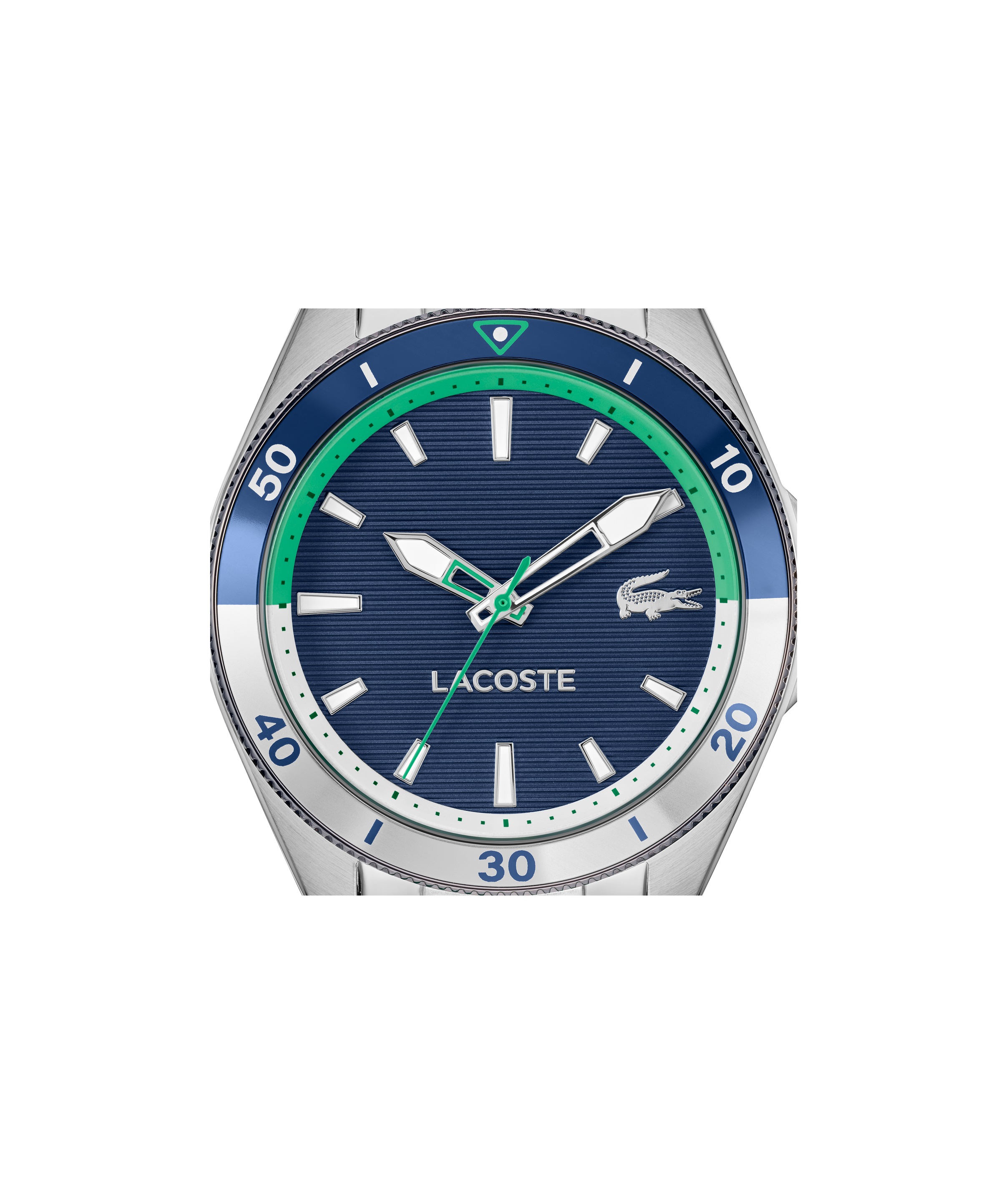 Quarzuhr LACOSTE "MAINSAIL", edelstahlfarben, silberfarben, Armbanduhren, Herren, Quarzuhr, Armbanduhr, Herrenuhr, Edelstahlarmband, analog 4