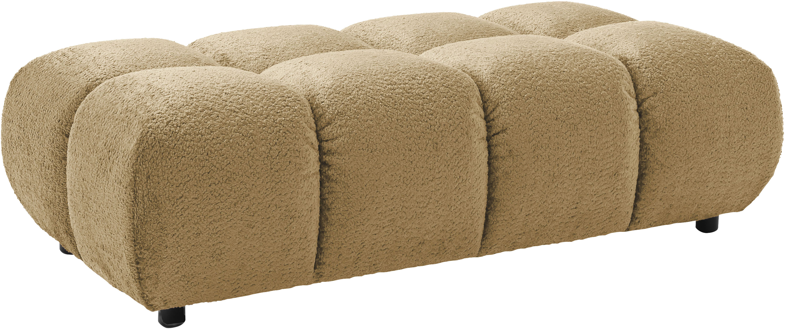 Home affaire Polsterhocker "Cozy Bubble, mit eleganter Steppung, weich gepolstert, 143x73 cm" 1 Stk. tlg. passend zum Sofa und dem drehbaren Sessel der Graceland-Serie