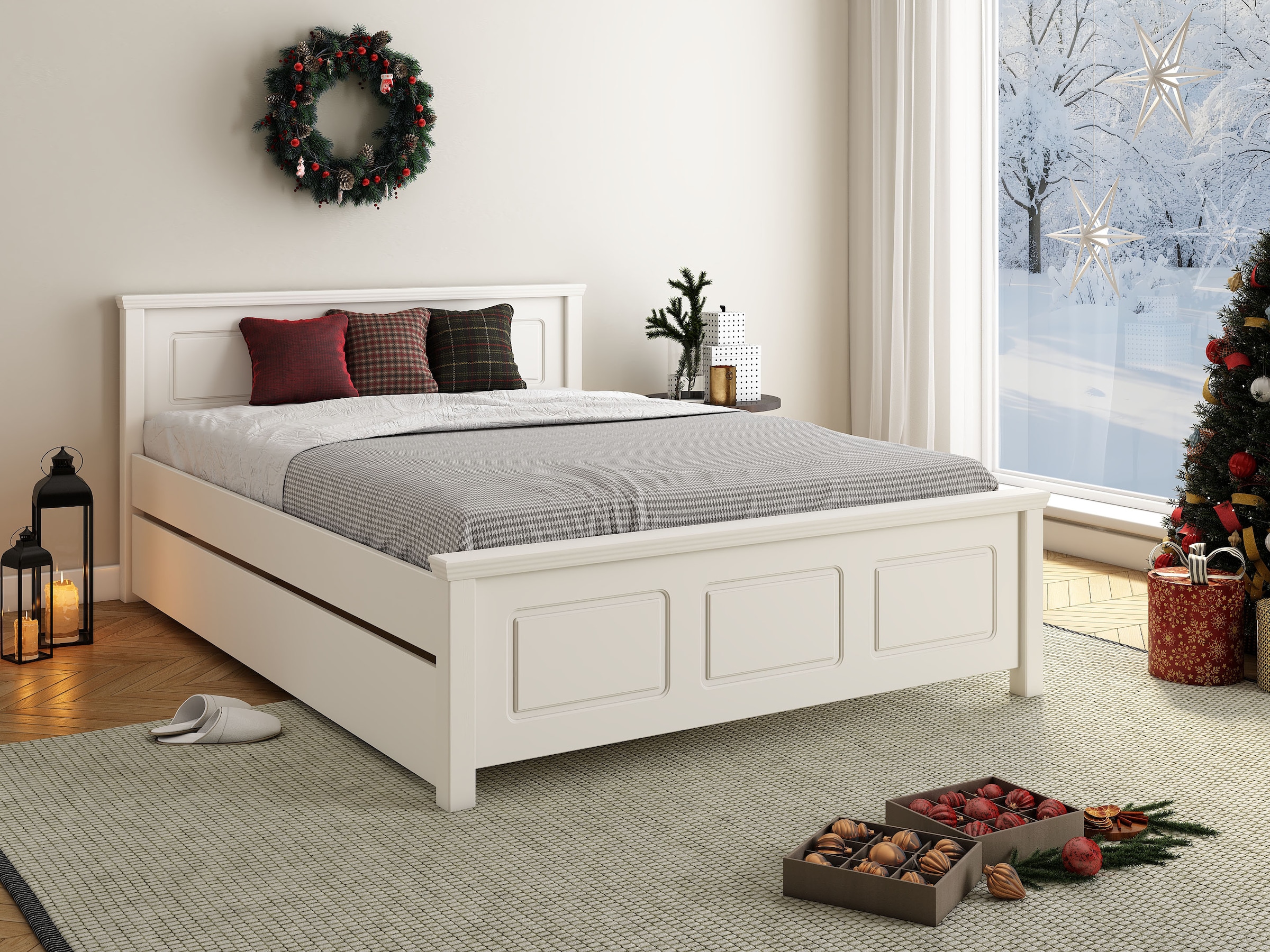 OTTO home Massivholzbett ""ERIK", Made in Europe, optional mit Schublade, M günstig online kaufen