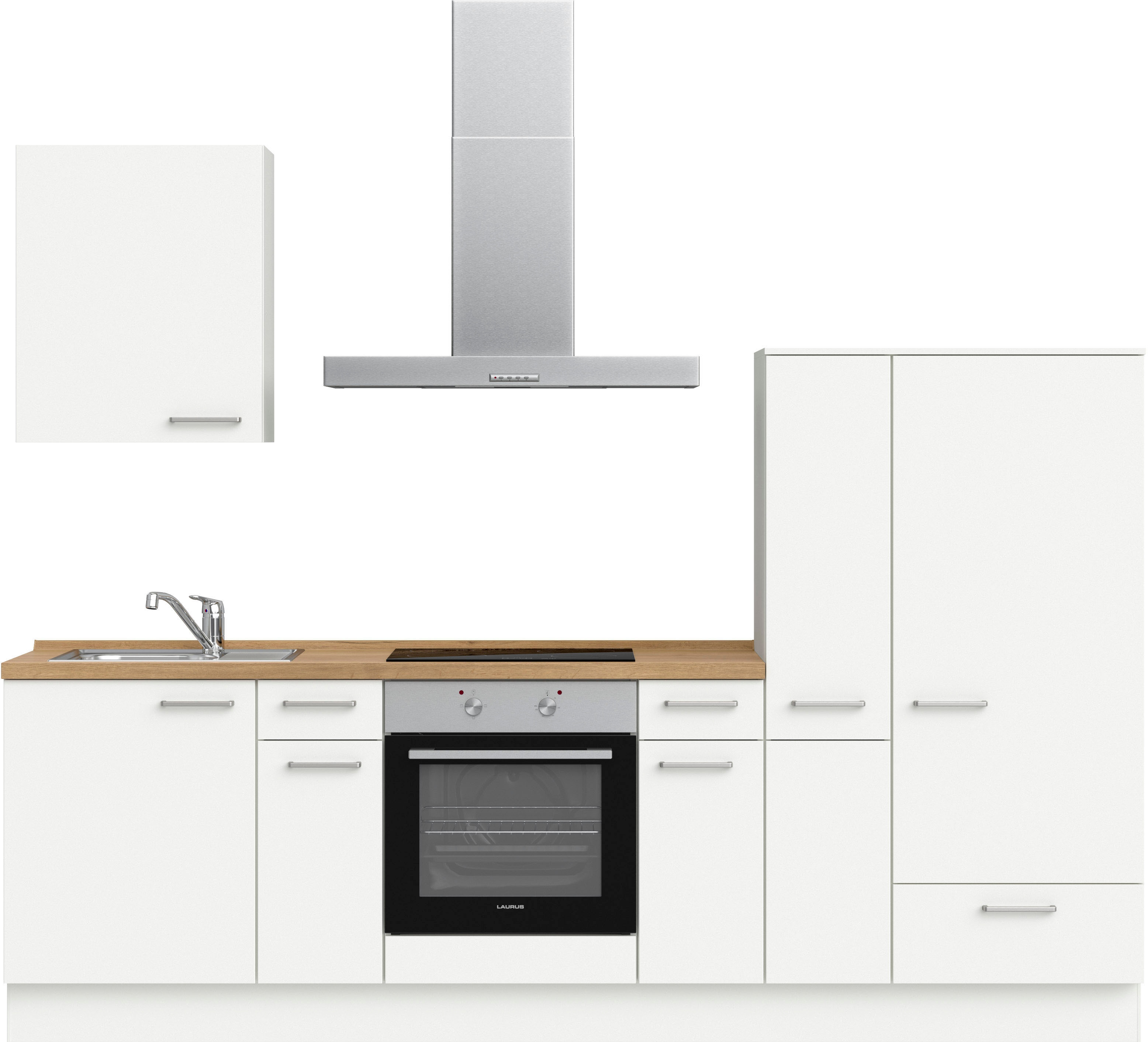 nobilia ""Touch I", NEU: individuell anpassbar mit gratis Profi-Beratung" vormontiert, Breite 270 cm, Ausrichtung wählbar, wahlw. mit E-Geräten