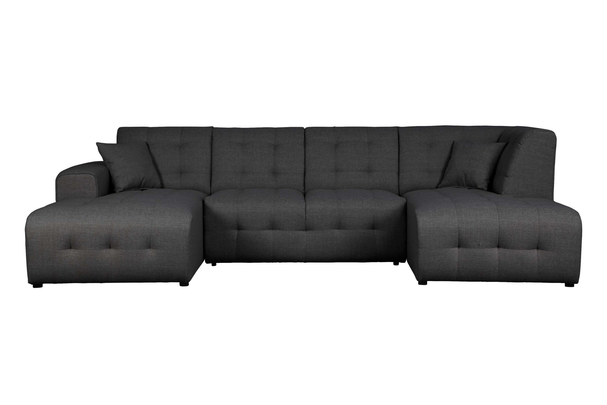 Home affaire Wohnlandschaft "Nosia U-Form" incl. 2 Zierkissen, mit feiner S günstig online kaufen