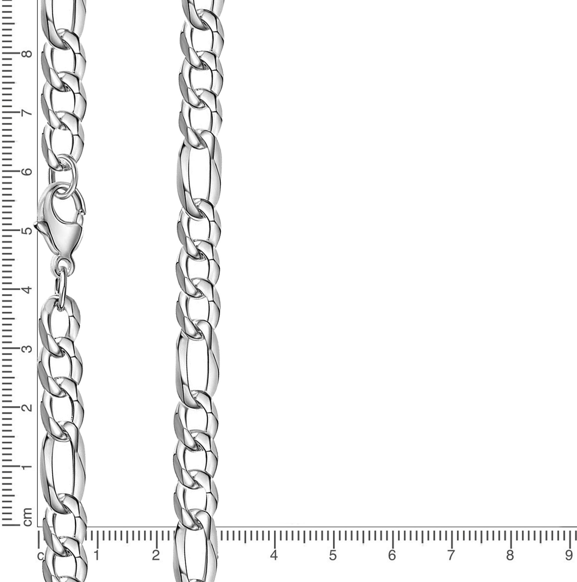 FIRETTI Figaro Chain Necklace Silver 925 55cm 2