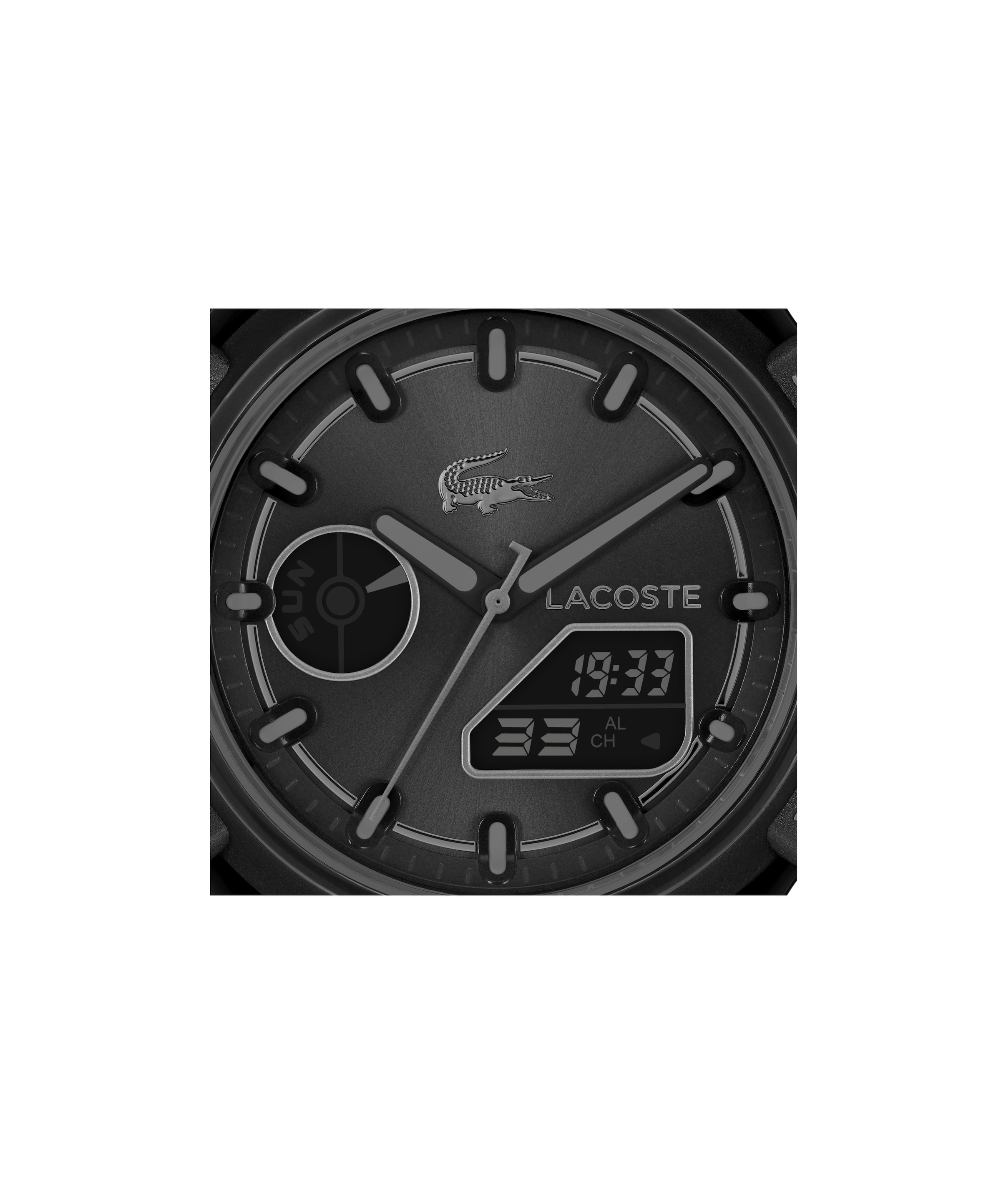 Lacoste Digitaluhr »LC33« Quarzuhr, Armbanduhr, Damenuhr, Herrenuhr, Silikonarmband, digital