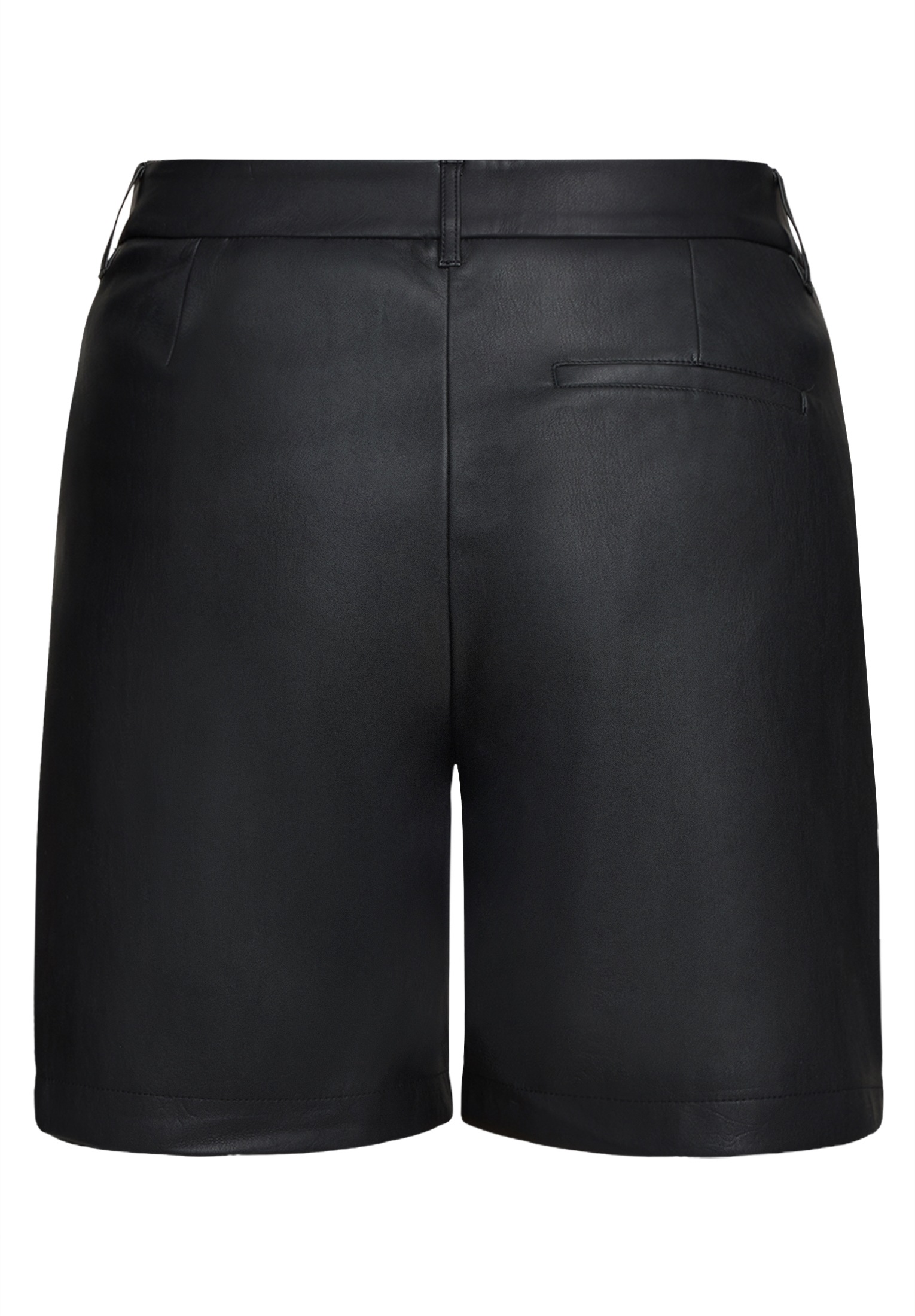 Thumbnail - Cartoon Shorts "Damen Kunstleder-Shorts mit Biesen"