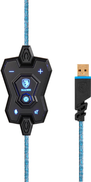 Sades Gaming-Headset »Knight Pro SA-907Pro«, Noise-Reduction, RGB-Beleuchtung