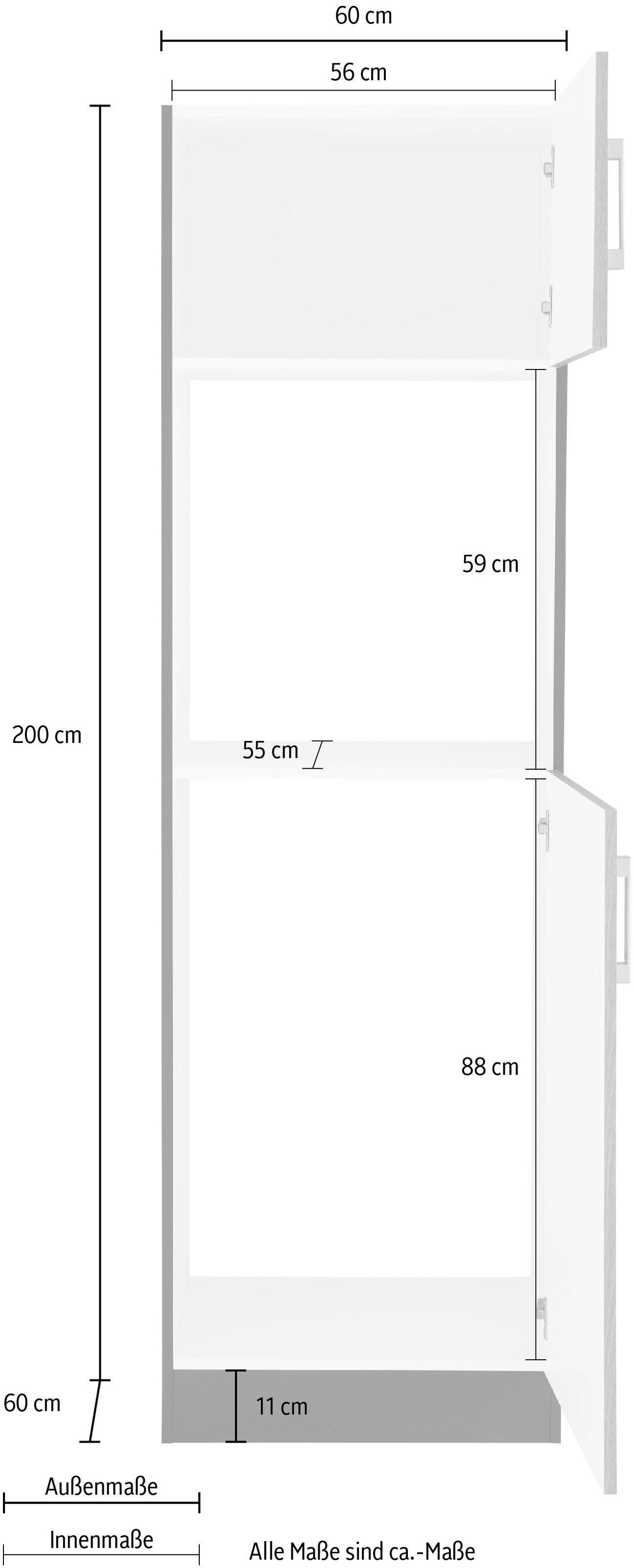 KOCHSTATION Backofen/Kühlumbauschrank »KS-Gera«, Breite 60 cm