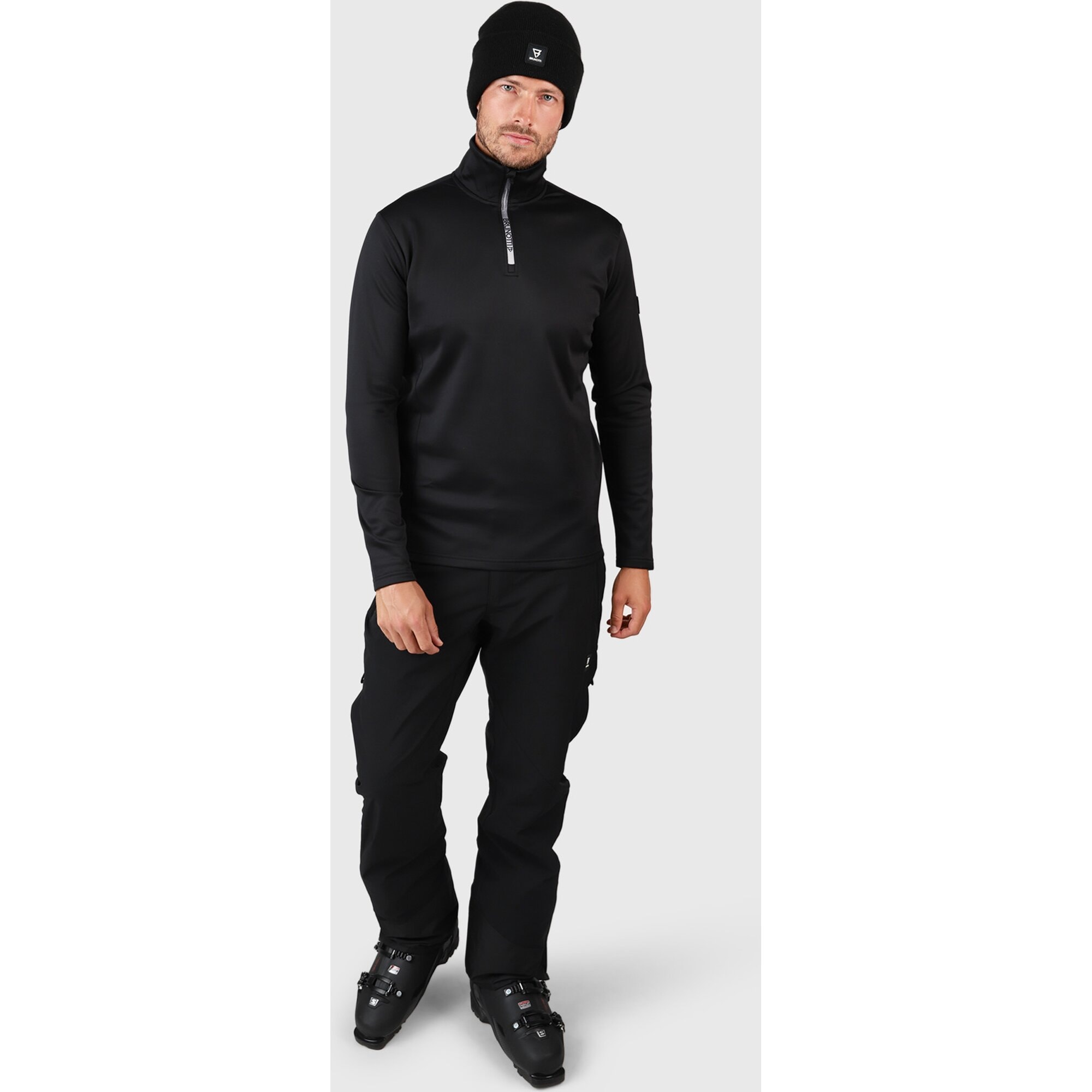 Brunotti Fleecepullover »Heros Men Fleece«, mit Badge-Applikation, aus Trikotfleece, atmungsaktiv, wasserabweisend
