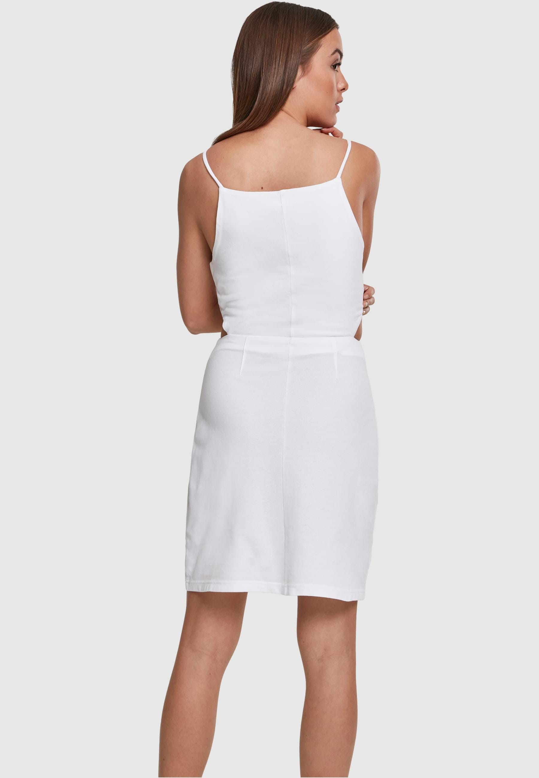 URBAN CLASSICS Shirtkleid »Urban Classics Damen Ladies Short Spaghetti Pique Dress«, (1 tlg.)