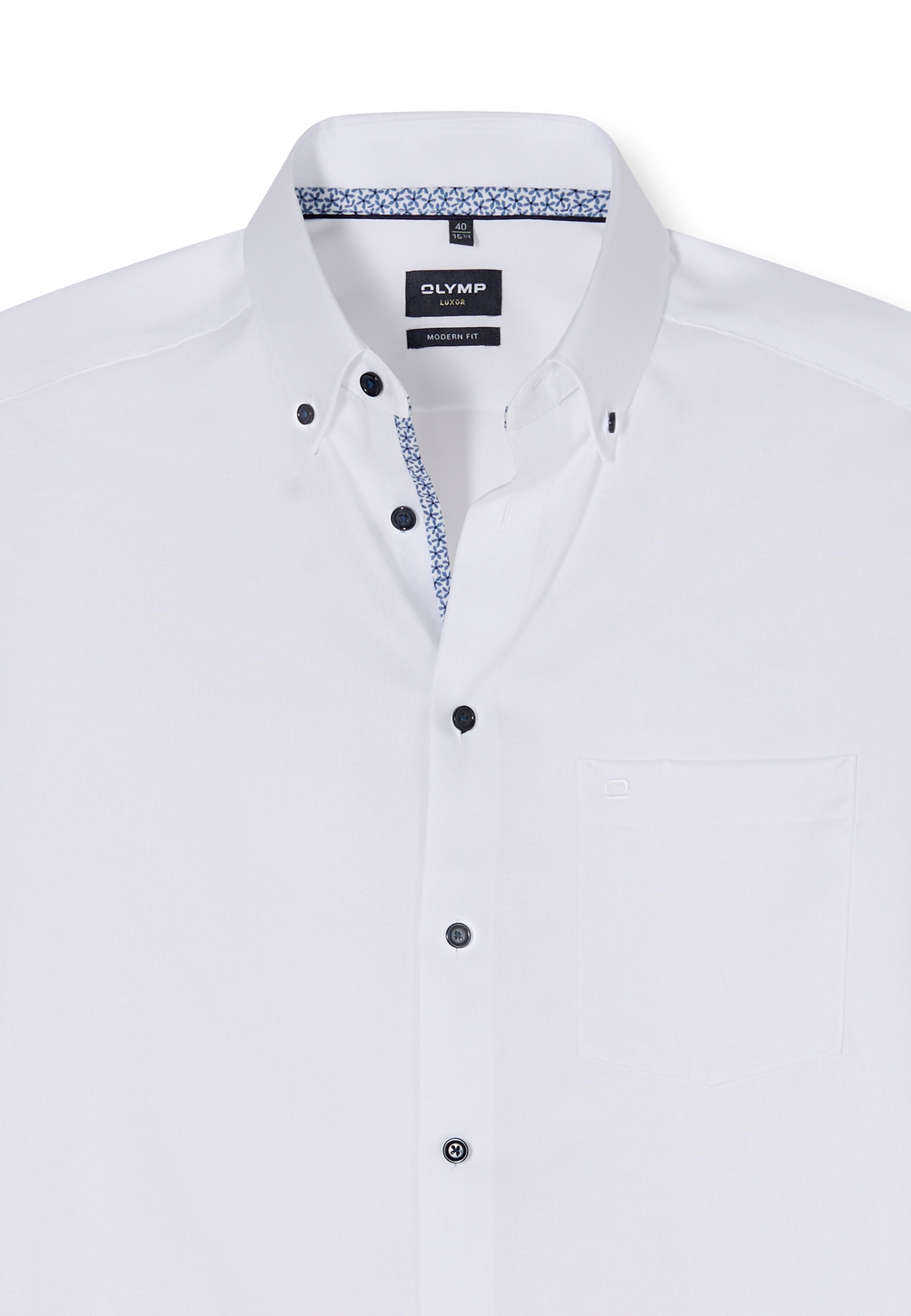 OLYMP Luxor Button-down Shirt Modern Fit White 39 8