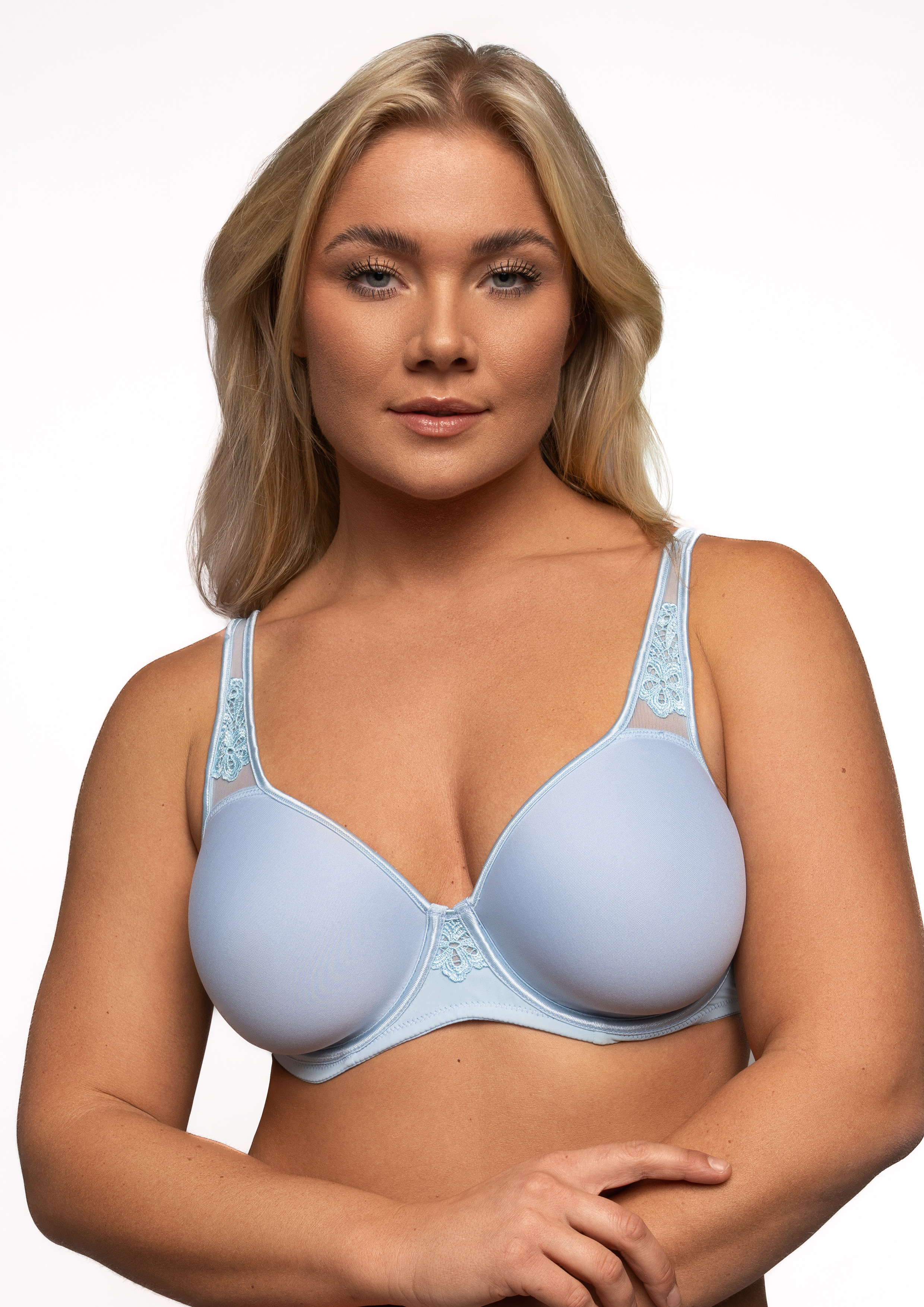 Elbrina Bügel-Bh "Spacer Bra" Vorgeformte Cups, Breite Träger, Mit Bügel, Mit Spitze, Feminin