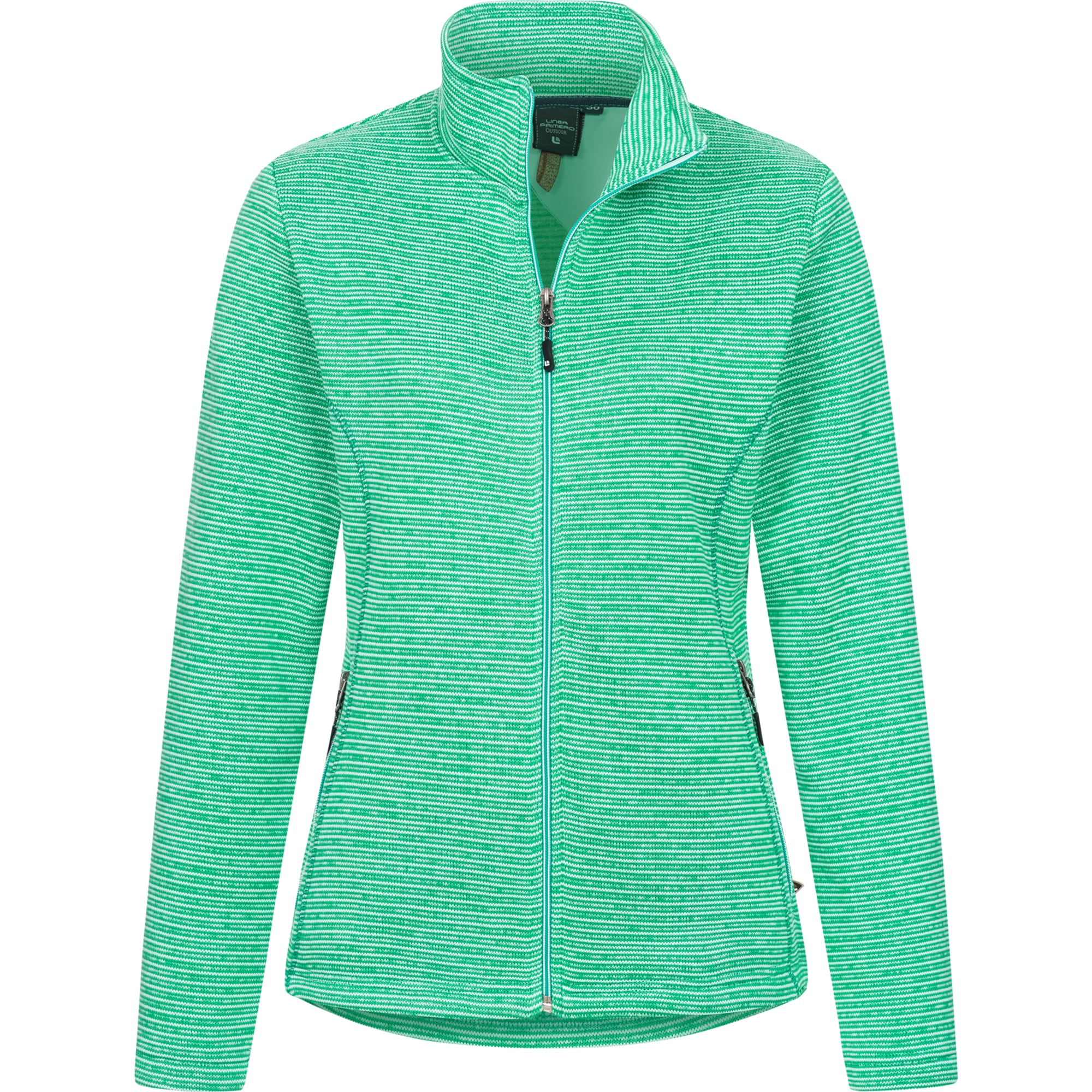 DEPROC Active Strickfleecejacke "CALEDONIA WOMEN" mit Kapuze Kontrastreissverschluss