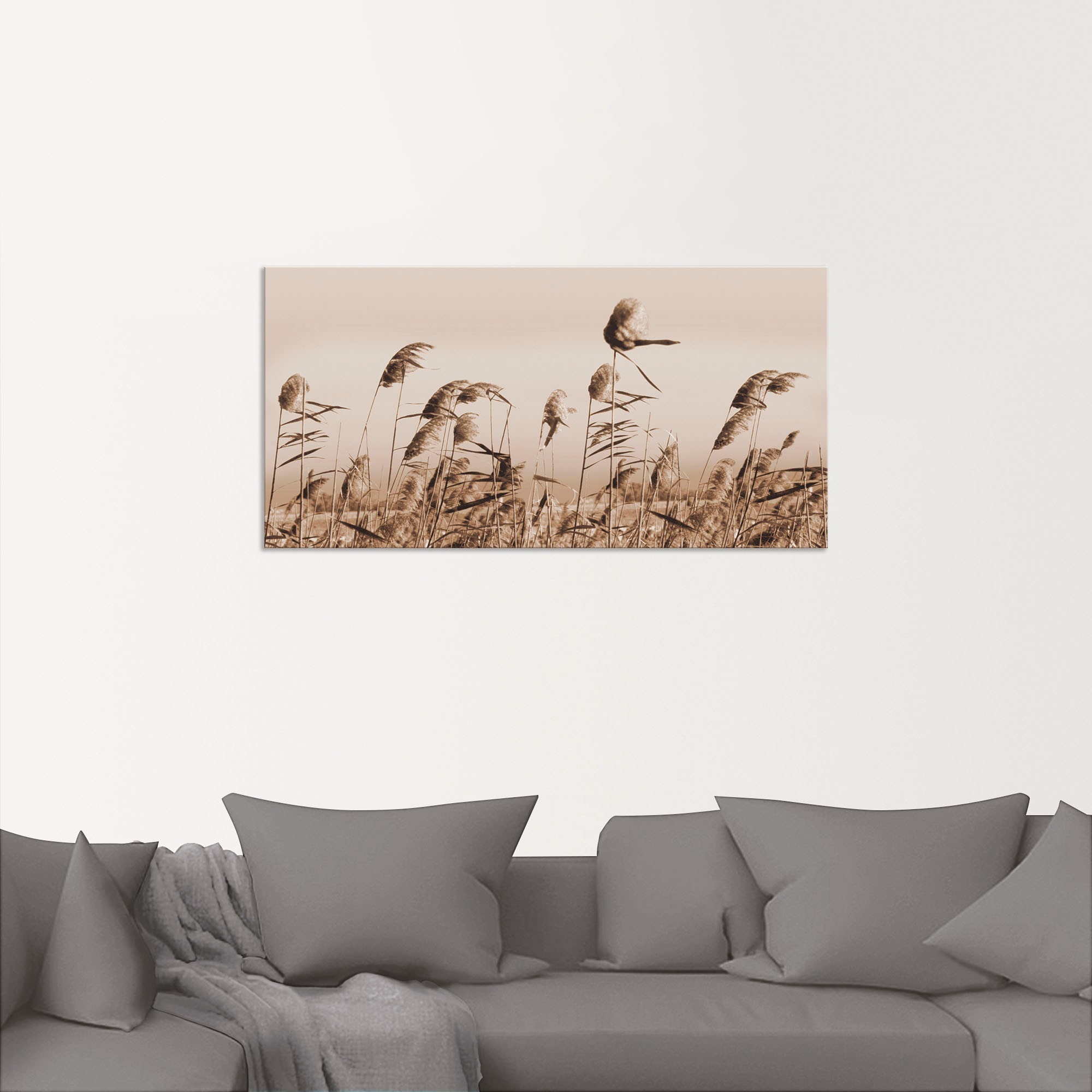 Artland Wandbild »Gräser«, Gräser, (1 St.), als Alubild, Outdoorbild, Leinwandbild, Poster, Wandaufkleber