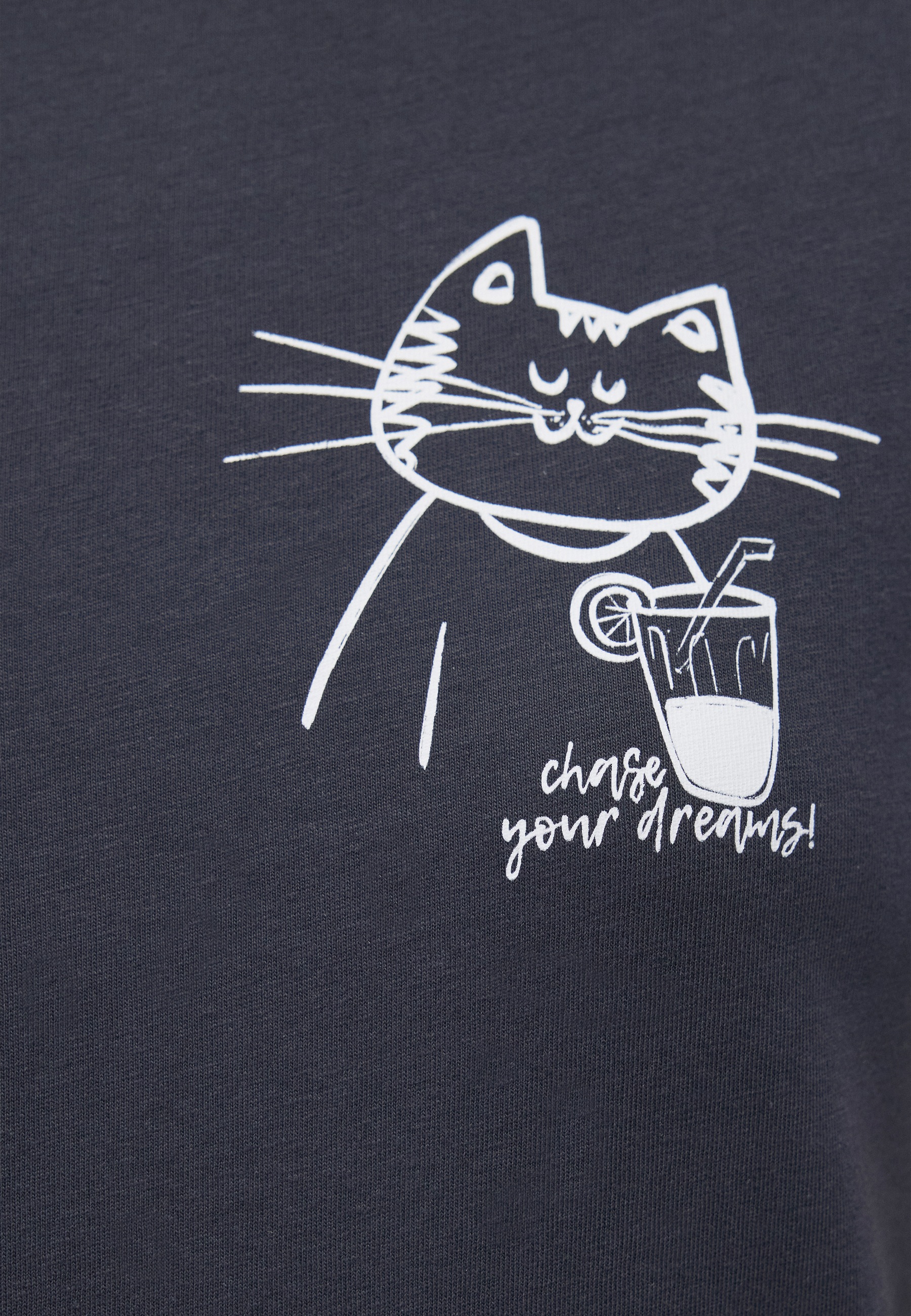 Mavi T-Shirt »CAT DRINK TEE«, Katzen T-Shirt