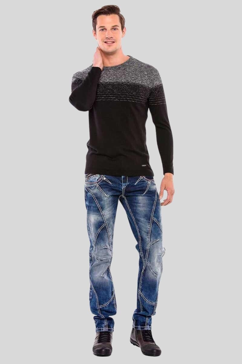 Cipo & Baxx Rundhalspullover "Pullover", (1 tlg.), mit Farbverlauf günstig online kaufen