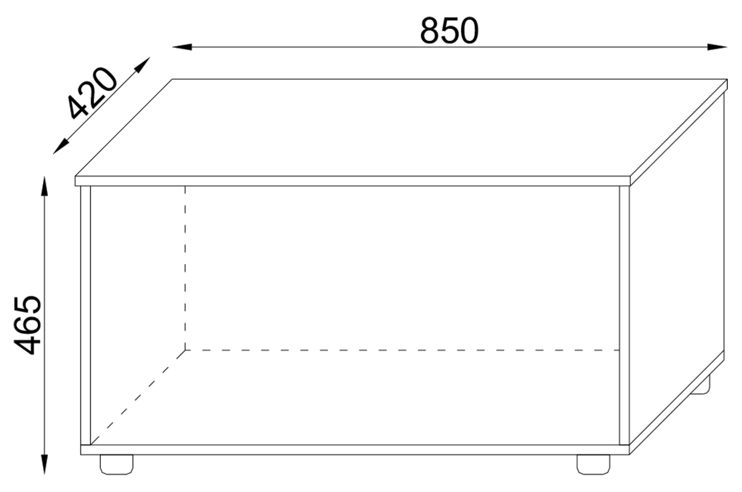 VCM Garderobe »VCM Holztruhe | Maße ca. H. 49 x B. 82 x T. 44 cm |Kiste für flexiblen Einsatz in allen Wohnräumen | Aufbewahrungsbox | Kiste - Bendola«, (1 St., VCM Bendola)