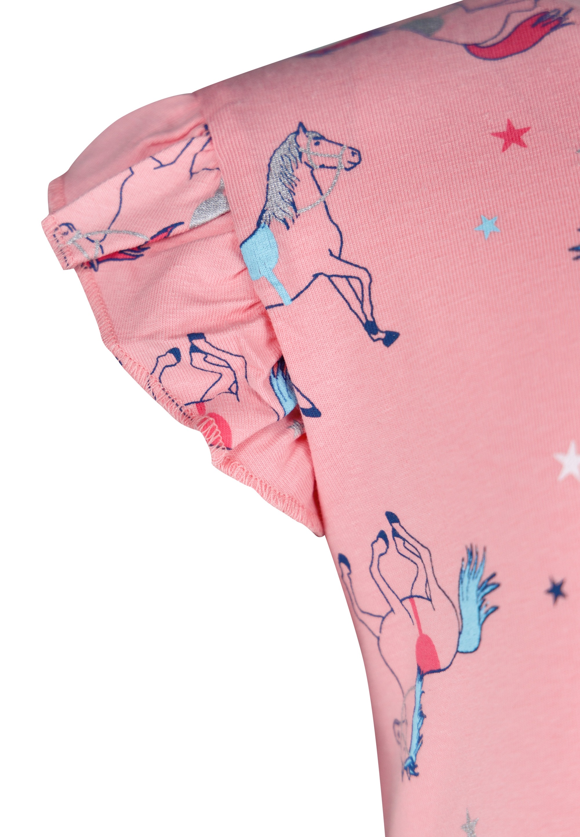 SALT AND PEPPER Jerseykleid »Spring Bloom«, mit allover Pferde Print