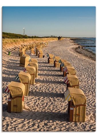 Artland Paveikslas »Strandkörbe Ostseeküste in...