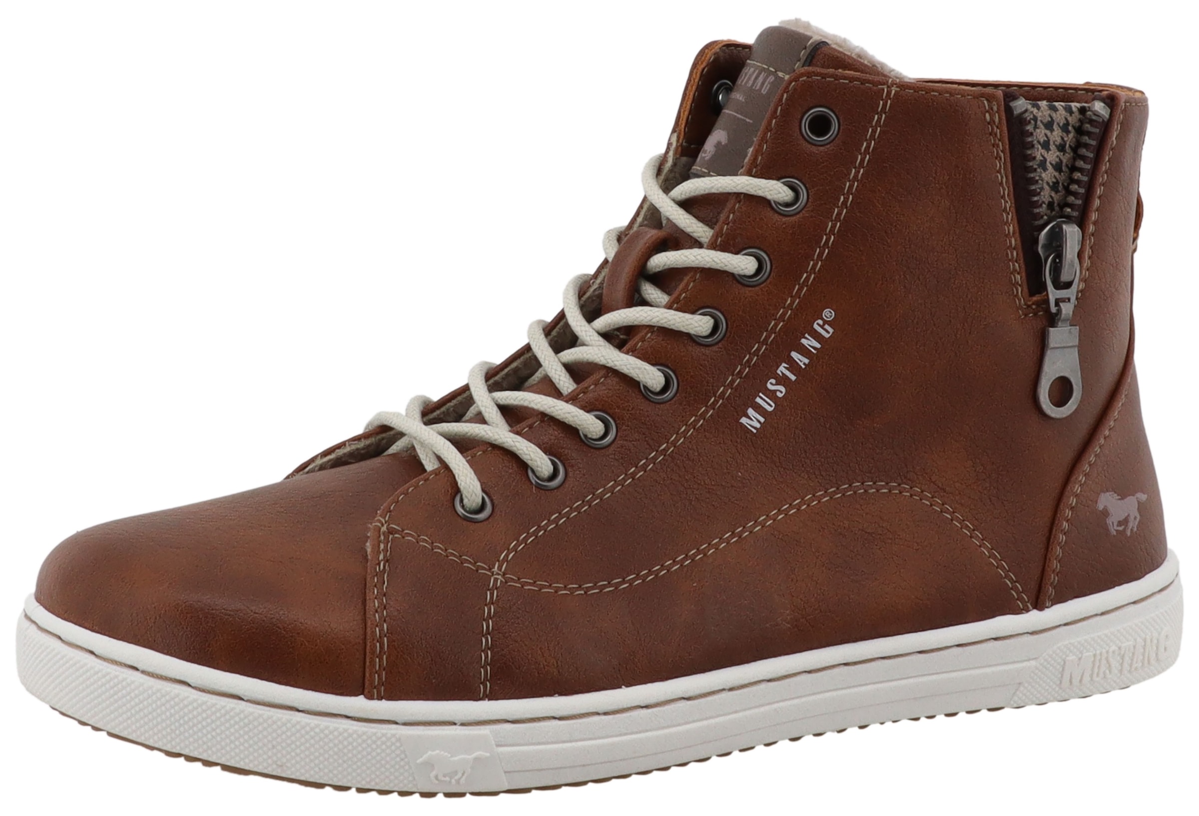 Mustang Shoes Winterstiefelette "Tuala" Schnürboots mit Reißverschluss günstig online kaufen