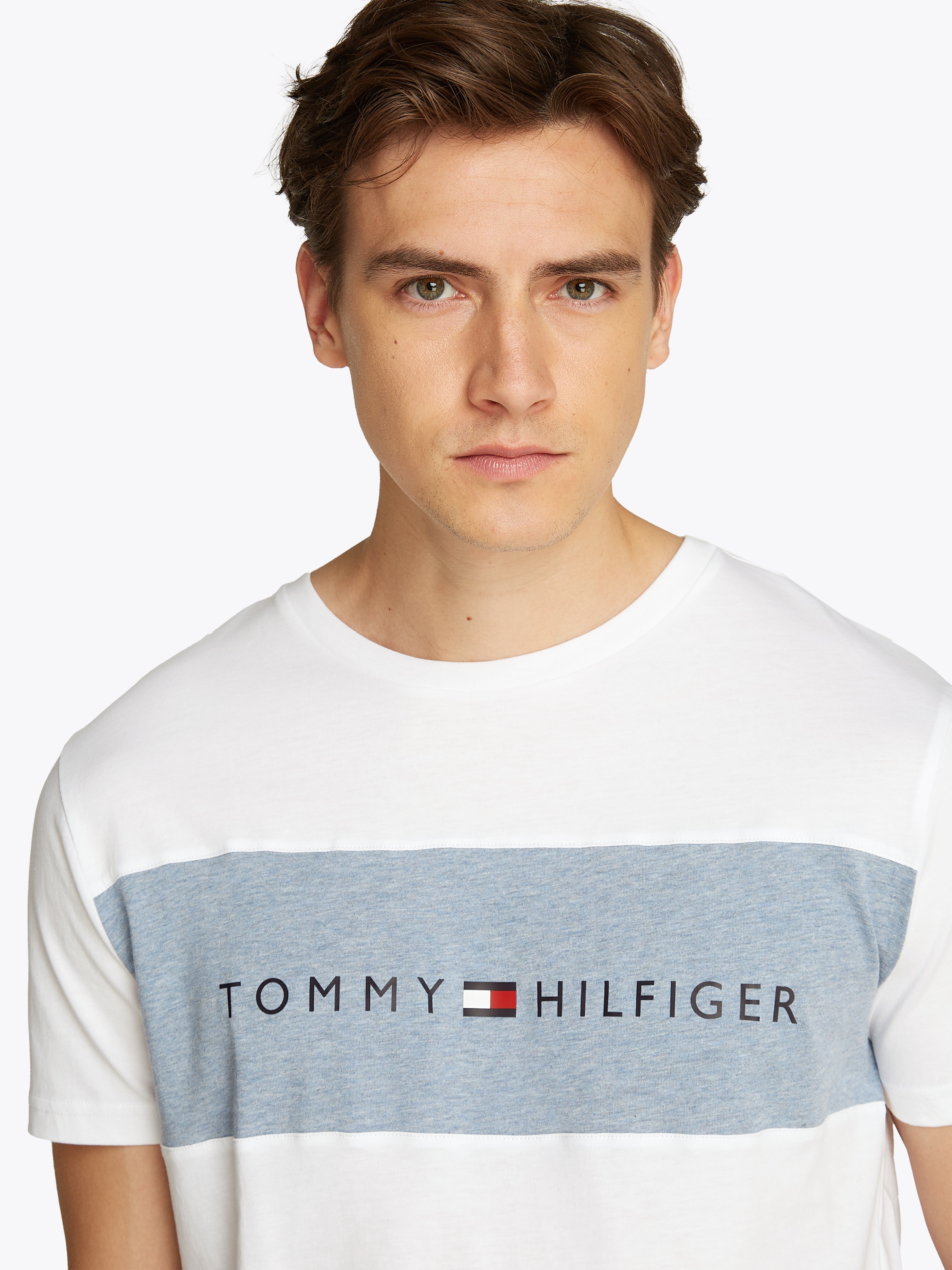 Tommy Hilfiger Underwear T-Shirt "SS T-SHIRT BLOCK LOGO", mit Farbeinsatz, günstig online kaufen