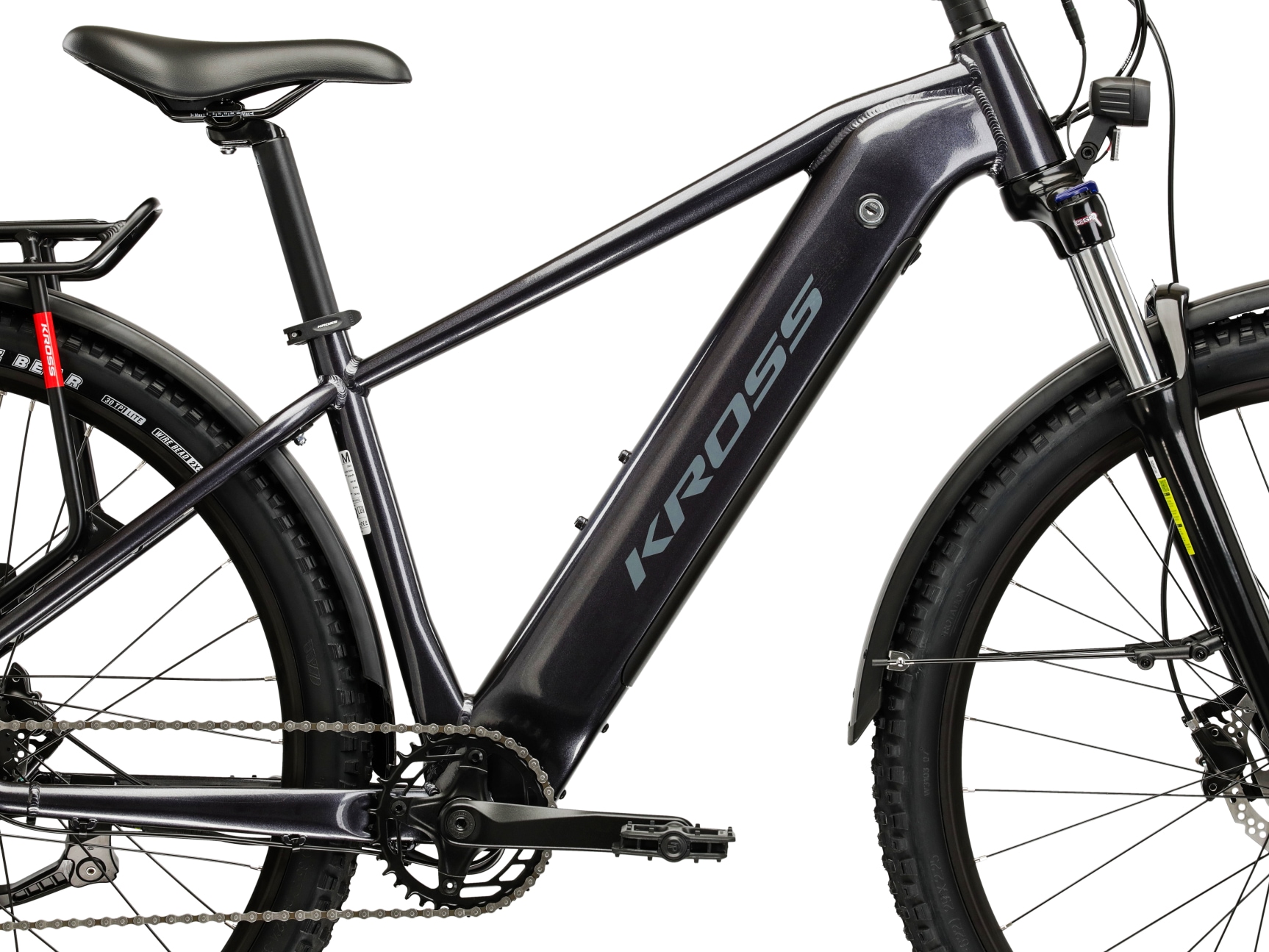 Kross »KROSS E-MTB Hexagon Boost 1.0 29 Zoll graphite 8 Gänge« 8 Gang Shimano ESSA U2000 Schaltwerk Kettenschaltung Heckmotor 250 W KROSS E-MTB Hexagon Boost 1.0 29 Zoll graphite 8 Gänge