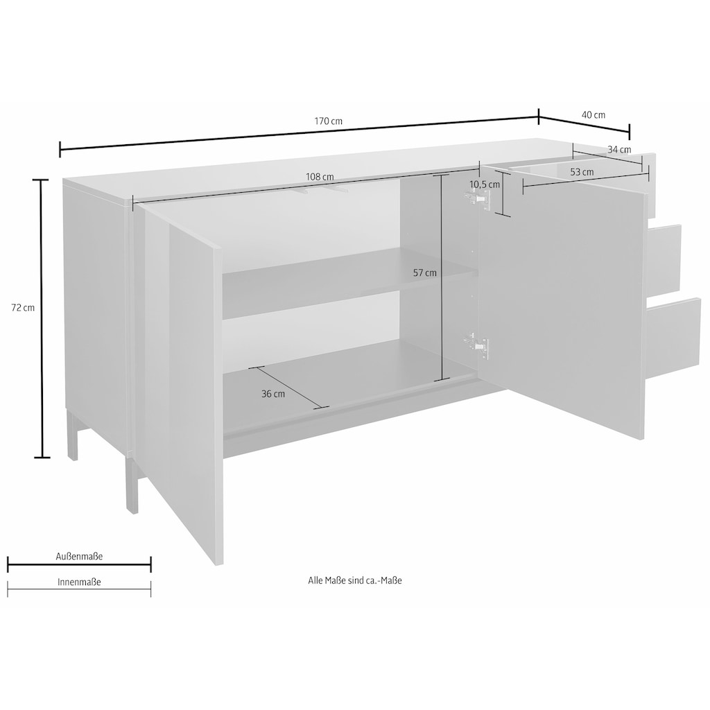 Tecnos Sideboard »Metis«