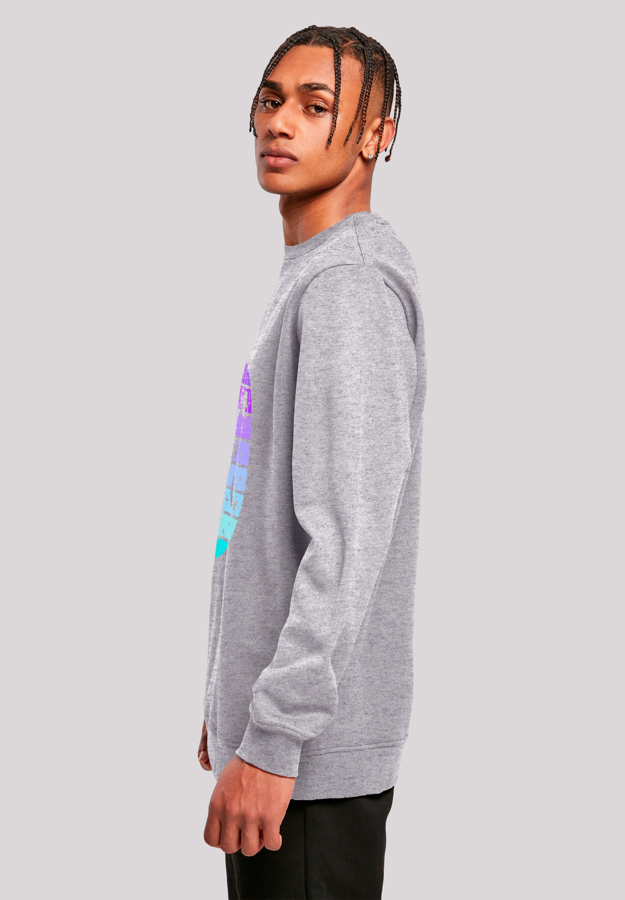F4NT4STIC Sweatshirt »Retro Alien Weltraum Sonnenuntergang«, Premium Qualität