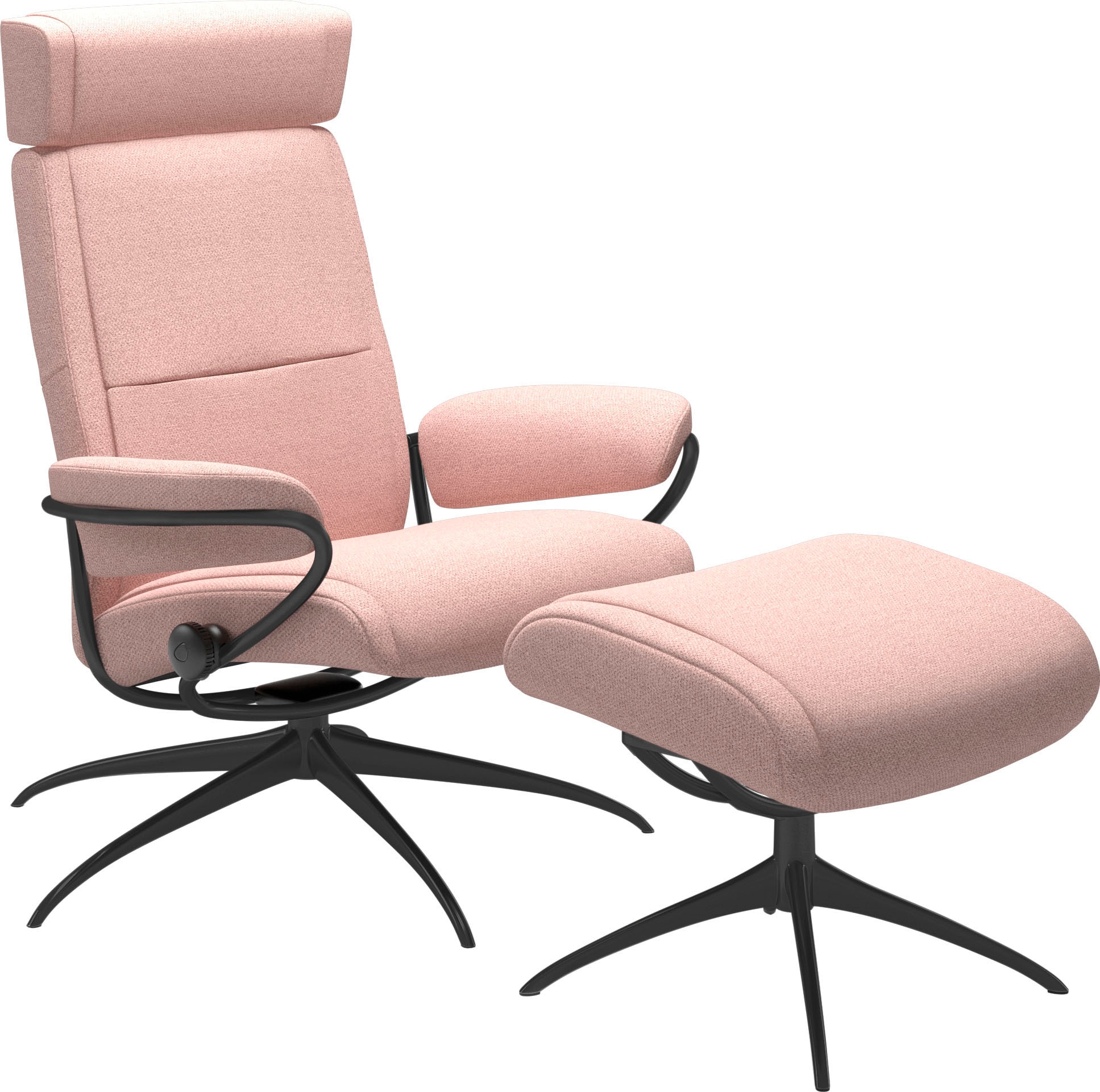 Stressless® Relaxsessel »Paris«, Low Back mit Kopfstütze, mit Star Base, Gestell Schwarz