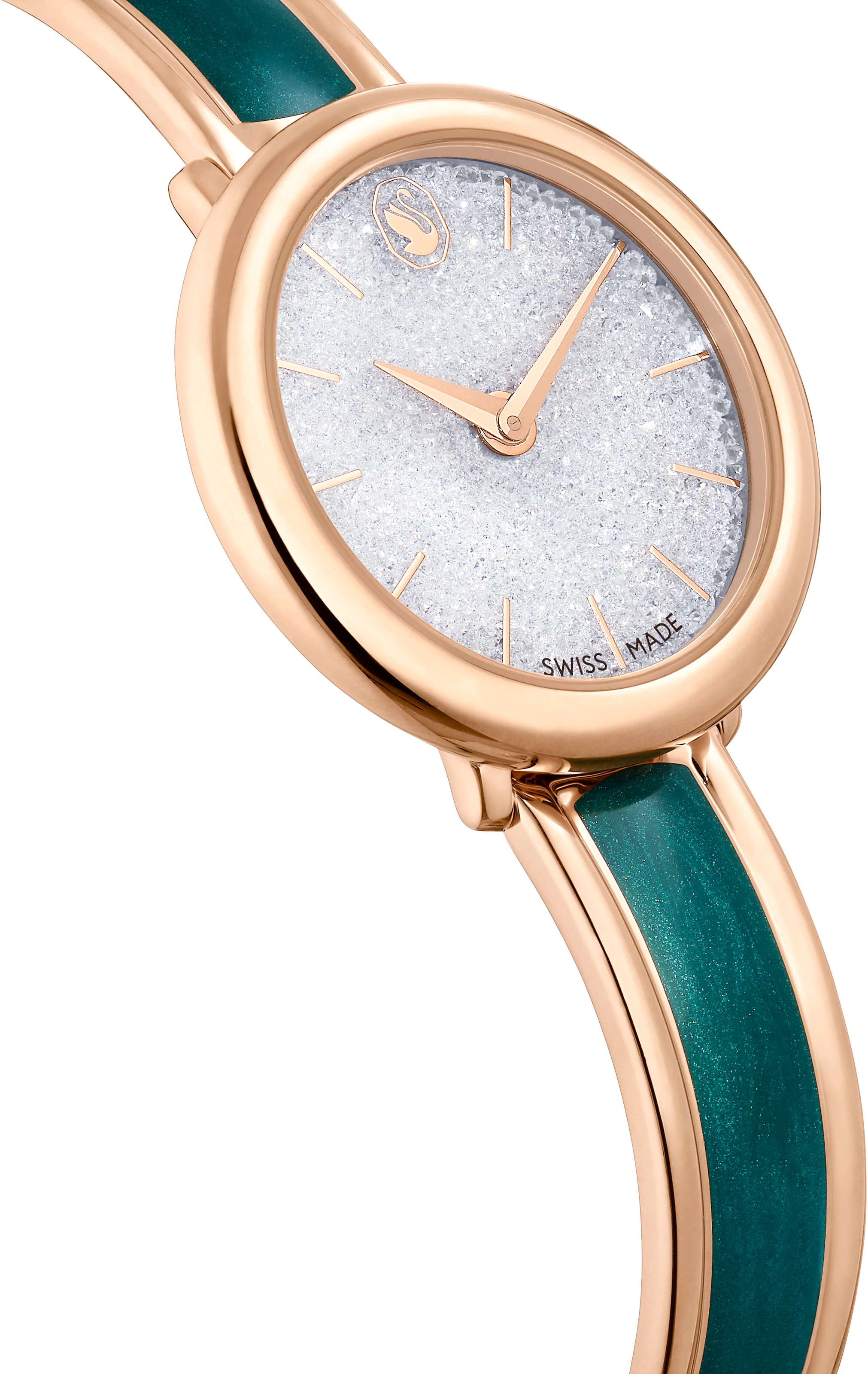 Swarovski Quarzuhr »CRYSTALLINE« Armbanduhr, Damenuhr, Swiss Made, Edelstahlarmband, analog