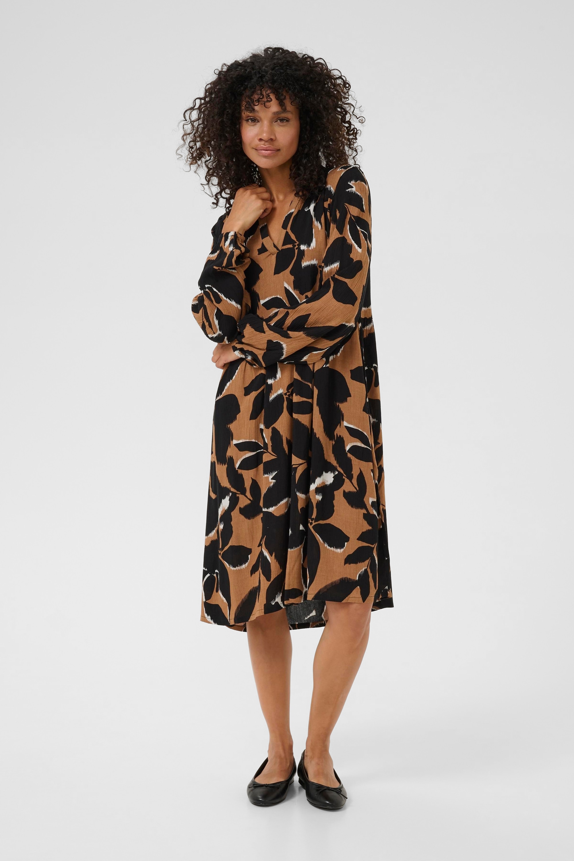 KAFFE Midikleid »Kleid KAlisette«