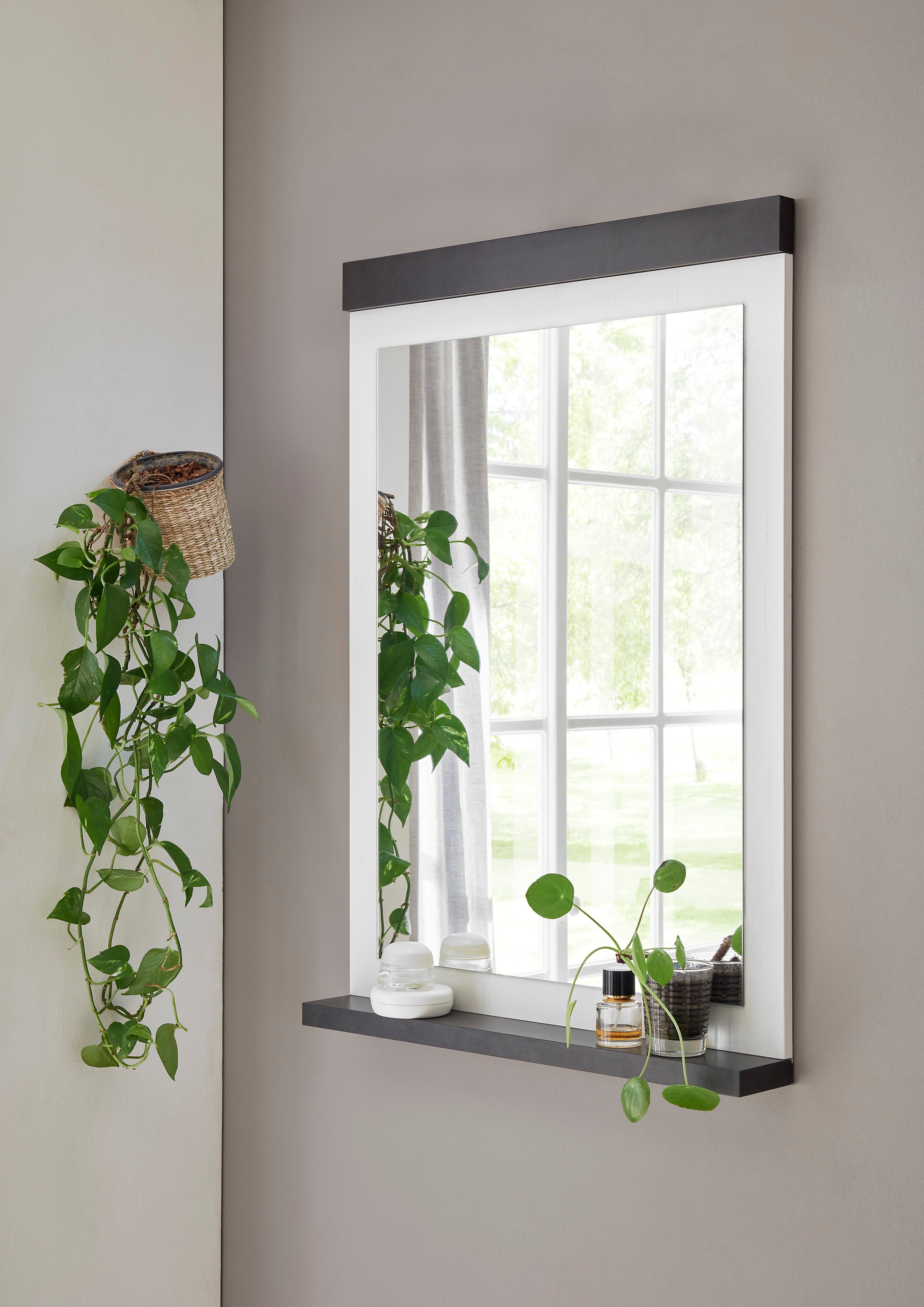 Home affaire Badspiegel "SHERWOOD, Spiegel im modernen Design" in 2 Farben günstig online kaufen