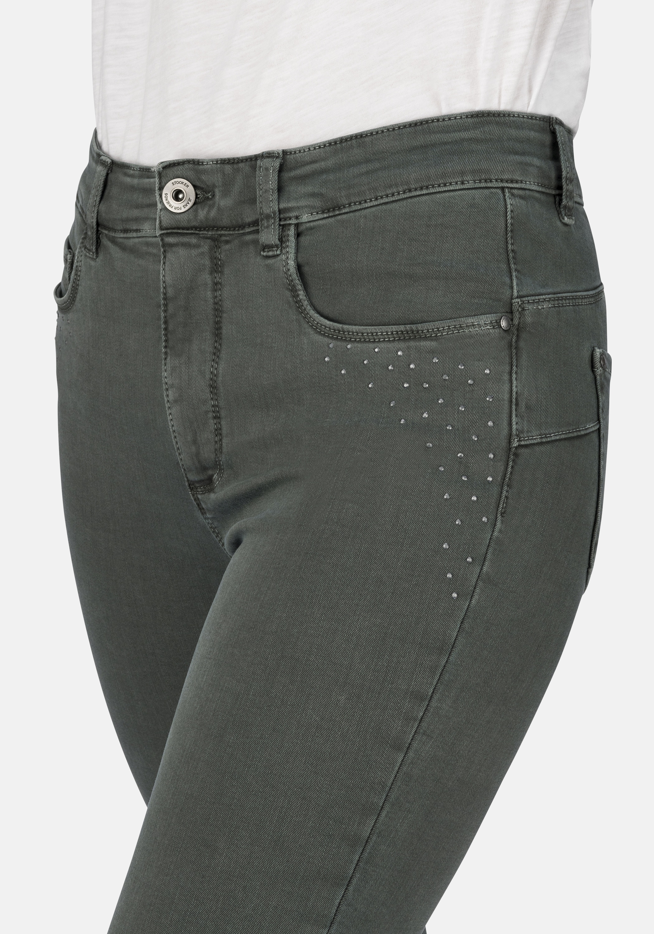 STOOKER WOMEN 5-Pocket-Jeans »Rio Colour Skinny Fit«, Skinny Fit Casual Clean Wash Denim Jeans Magic Shape Effekt für Damen