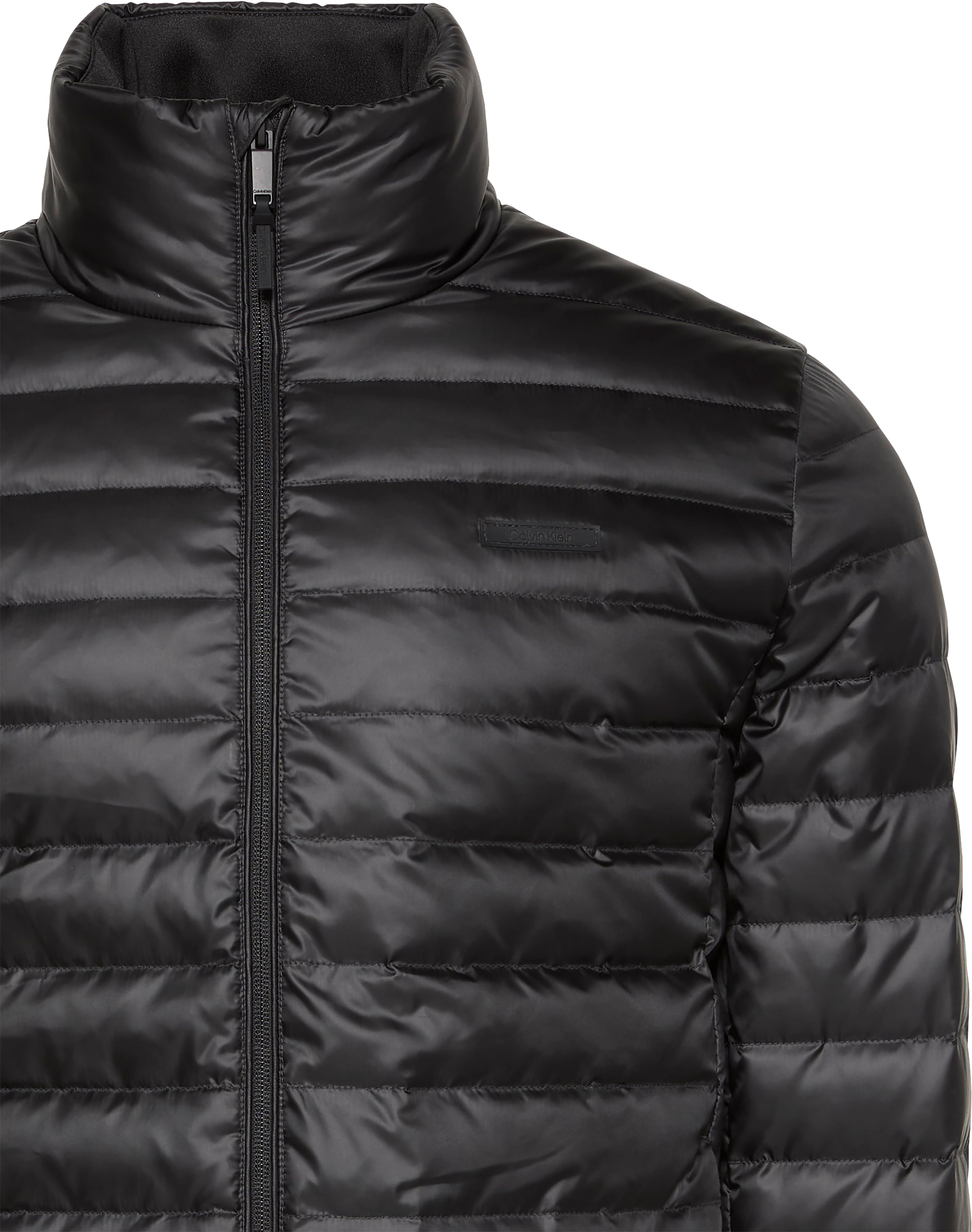 Calvin Klein Steppjacke »LS LT WT NYLN CHNNLD«, ohne Kapuze, Mit Rundhalsausschnitt