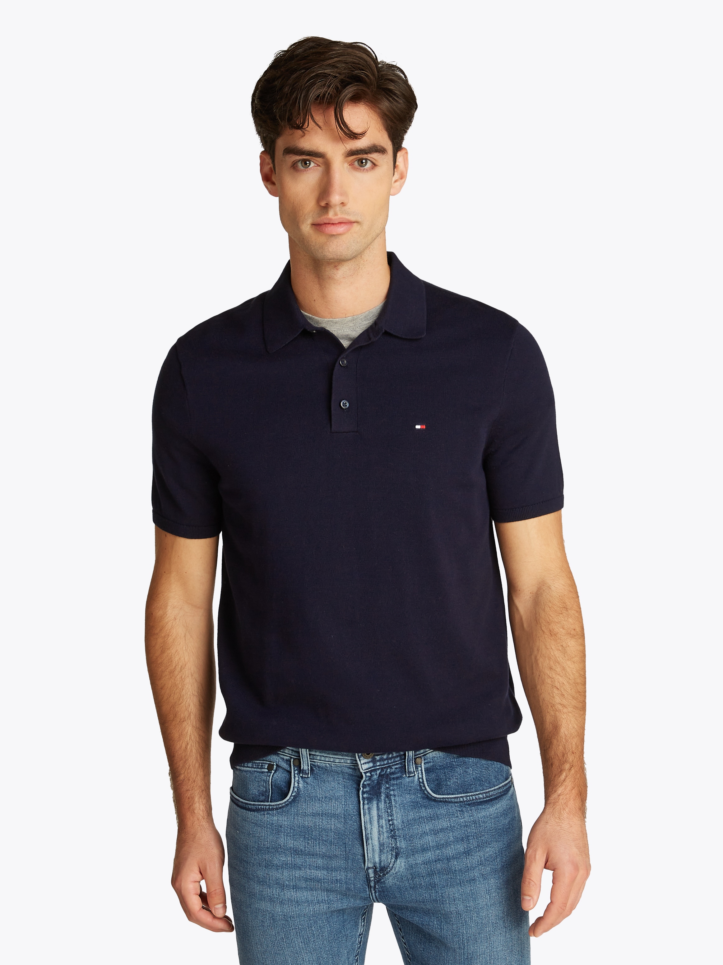 Tommy Hilfiger Poloshirt "ESSENTIAL COTTON KNITTED POLO" günstig online kaufen