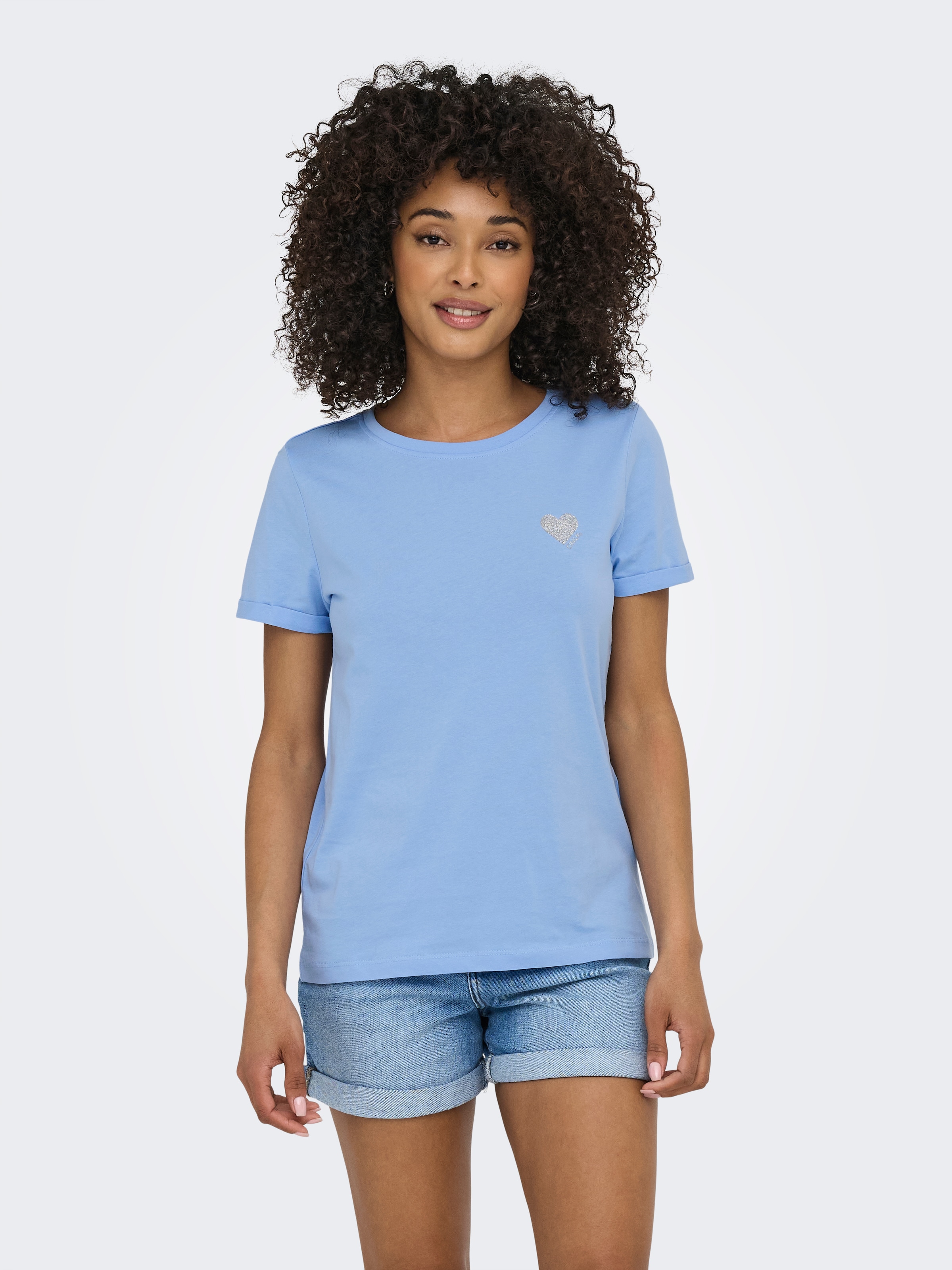 ONLY Kurzarmshirt "ONLKITA LIFE S/S TOP NOOS", regular fit, casual, Single günstig online kaufen