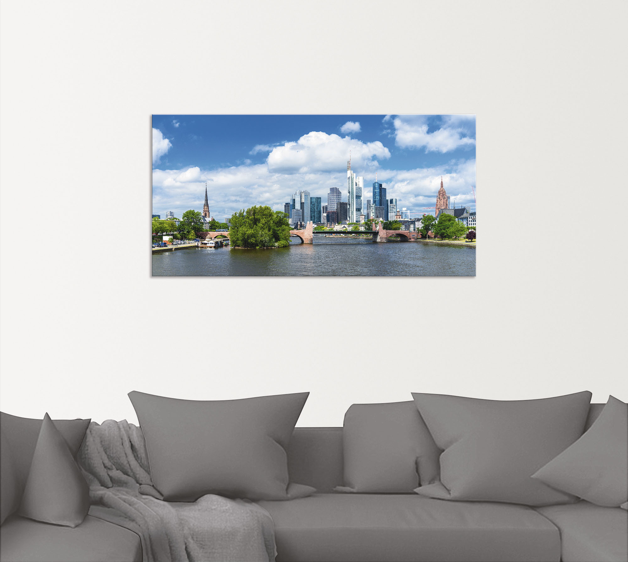 Thumbnail - Artland Wandbild "Frankfurt am Main", Deutschland, (1 St.), als Alubild, Outdoorbild, Leinwandbild, Poster in verschied....