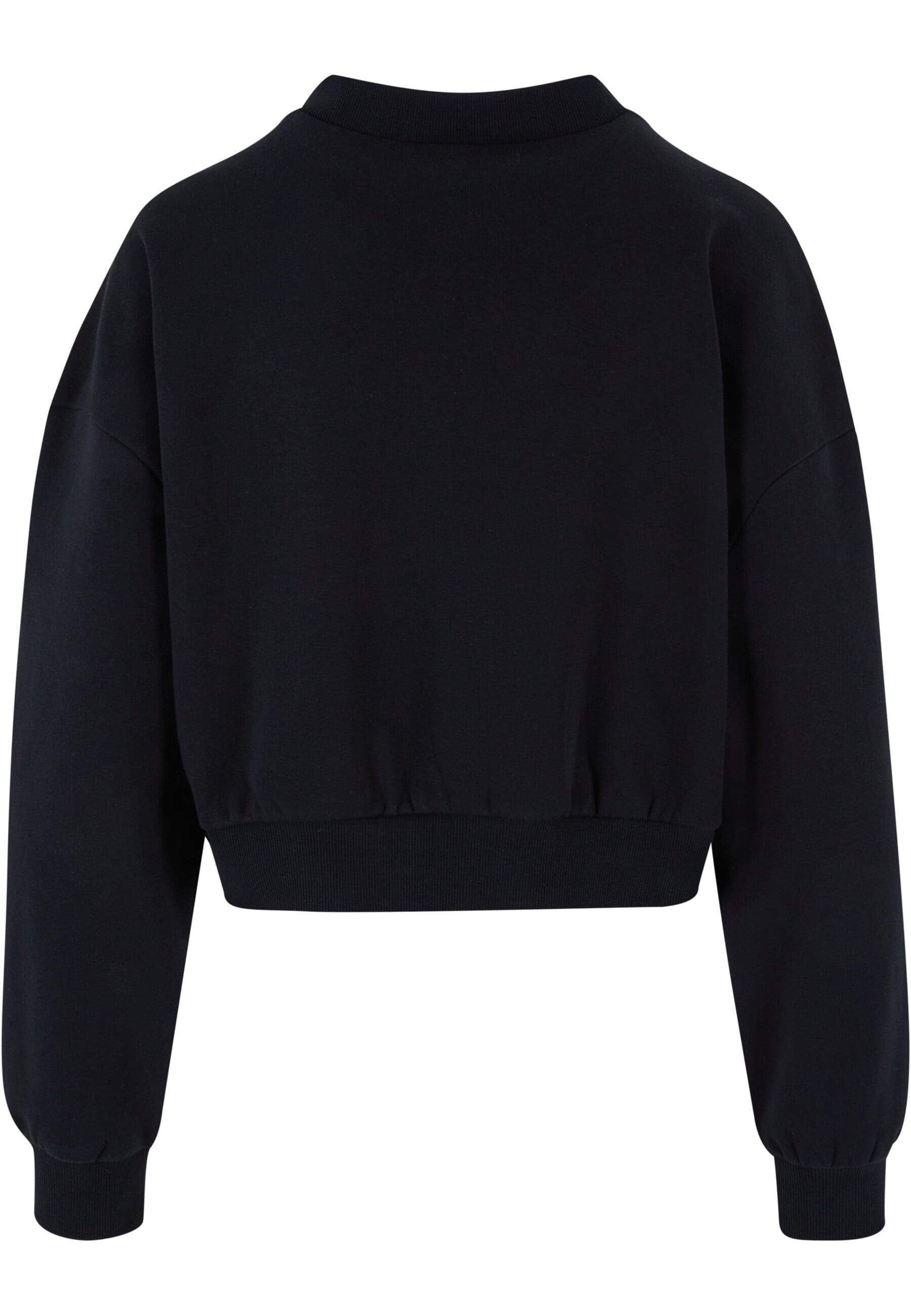 URBAN CLASSICS Rundhalsshirt "Urban Classics Damen Ladies Cropped V-Neck", günstig online kaufen