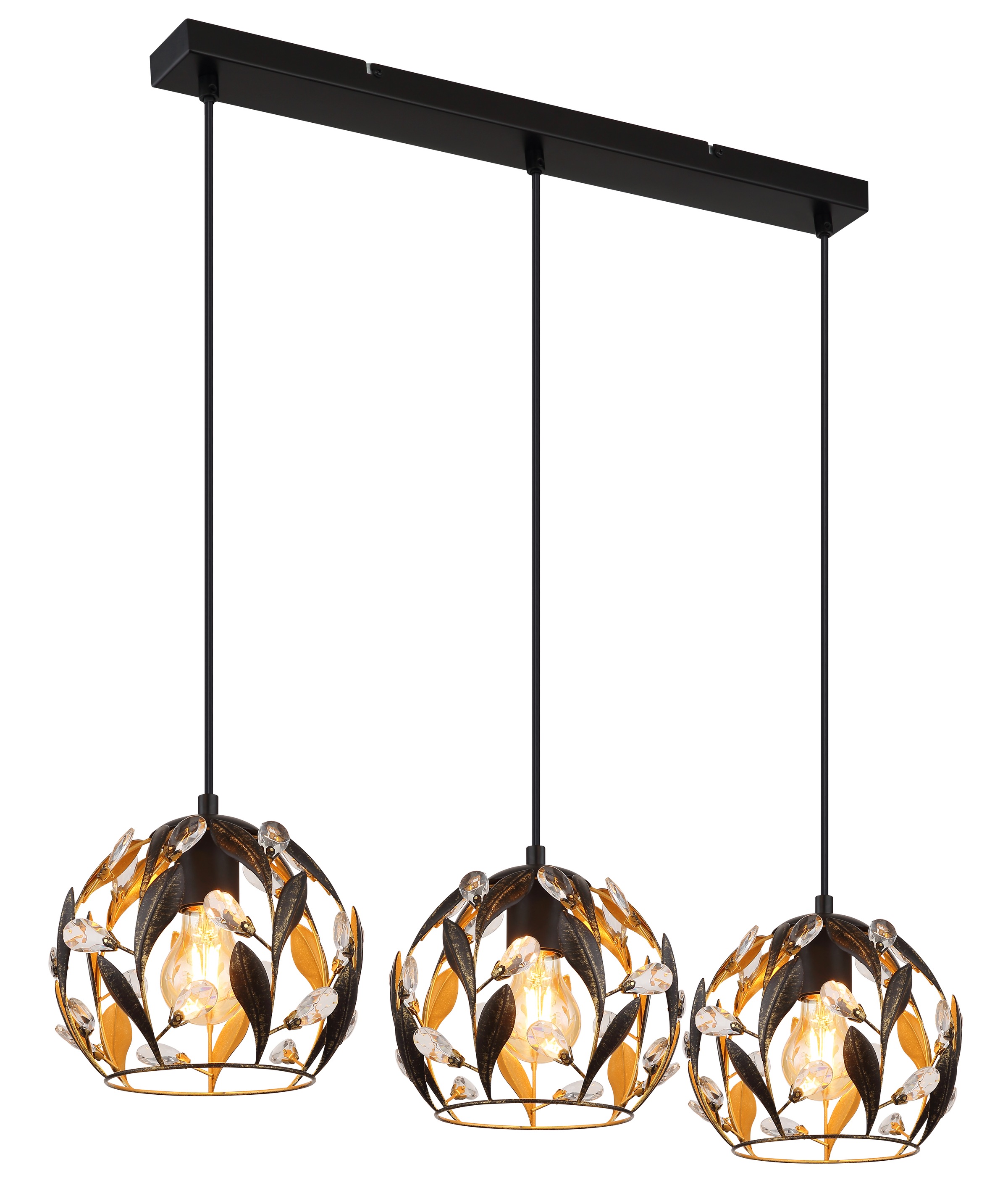 Globo Mika Pendant Lamp Black 3