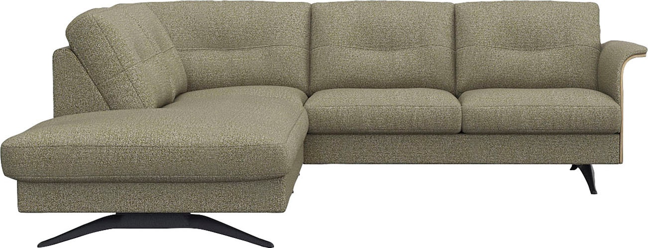 FLEXLUX Ecksofa "Glow, super bequem durch hochwertigem Sitzaufbau mit Feder günstig online kaufen