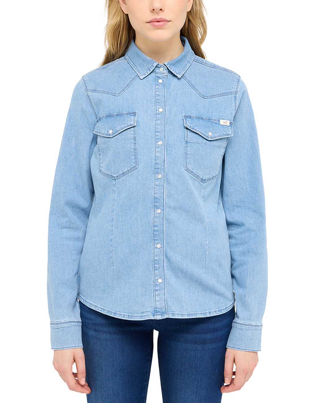 MUSTANG Hemdbluse "Damen Style Cody Denim Shirt" günstig online kaufen