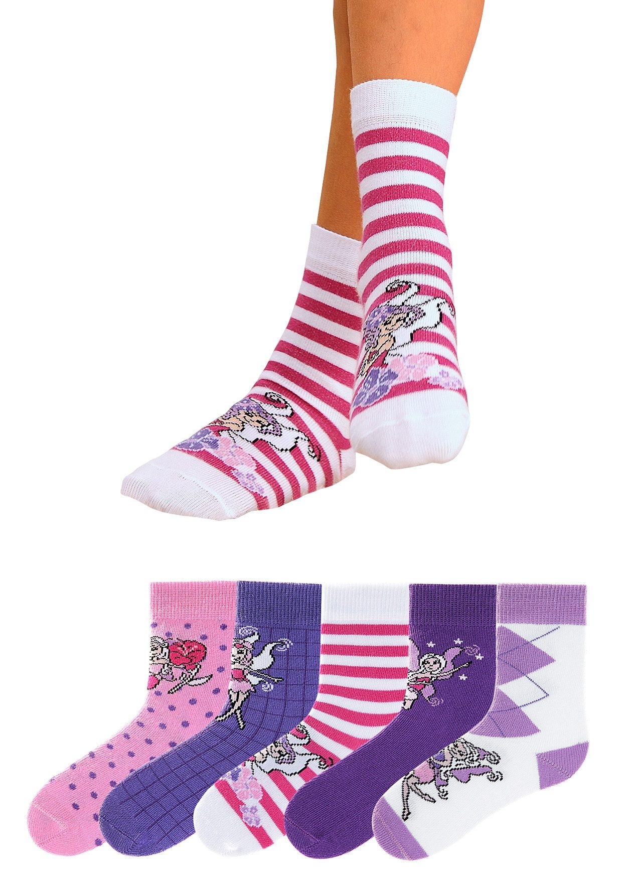 H.I.S Socken Packung, 5 Paar tlg. in 5 farbenfrohen Designs günstig online kaufen
